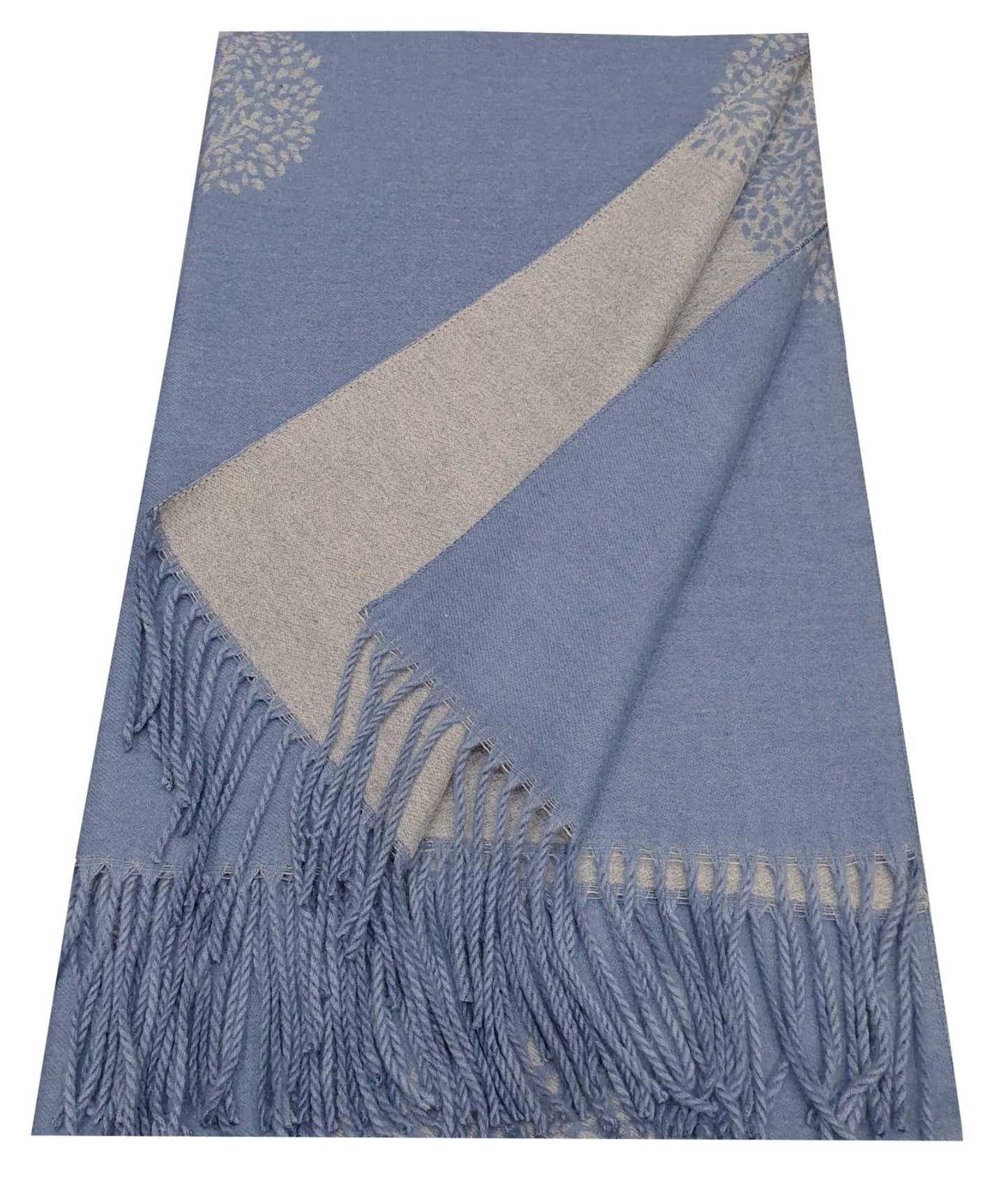 World of Shawls WINTER WARMER Reversible Thick Long Mulberry Tree Print Fashion Scarf Blanket Wrap