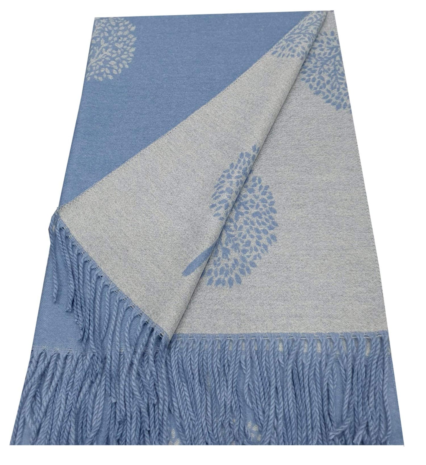 World of Shawls WINTER WARMER Reversible Thick Long Mulberry Tree Print Fashion Scarf Blanket Wrap