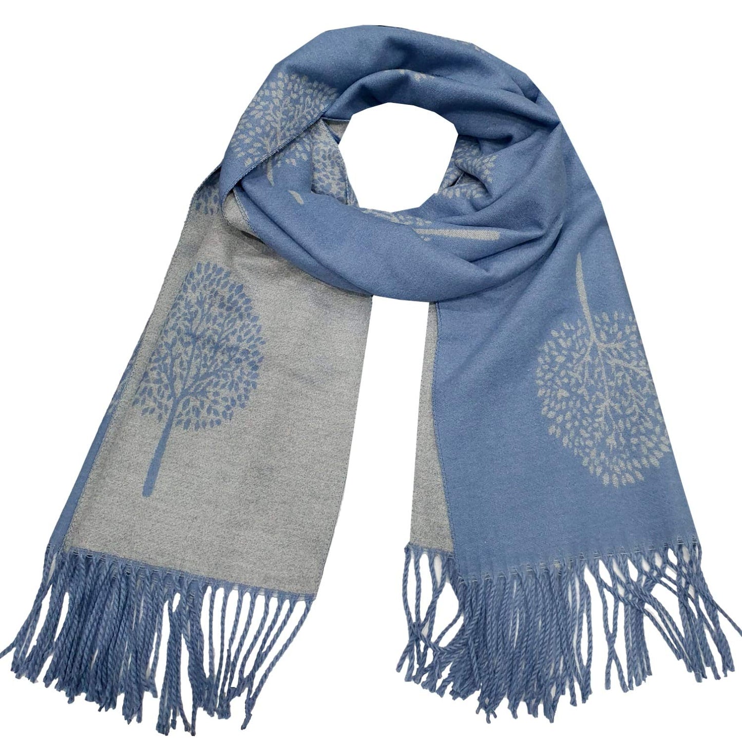 World of Shawls WINTER WARMER Reversible Thick Long Mulberry Tree Print Fashion Scarf Blanket Wrap