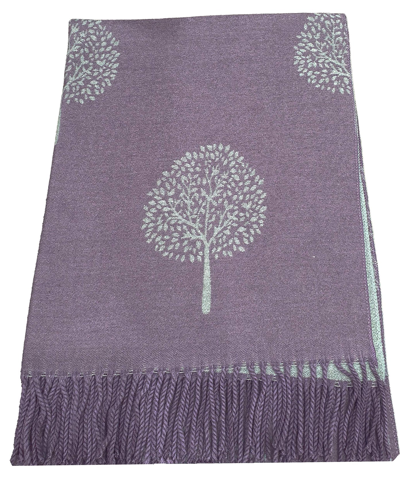 World of Shawls WINTER WARMER Reversible Thick Long Mulberry Tree Print Fashion Scarf Blanket Wrap