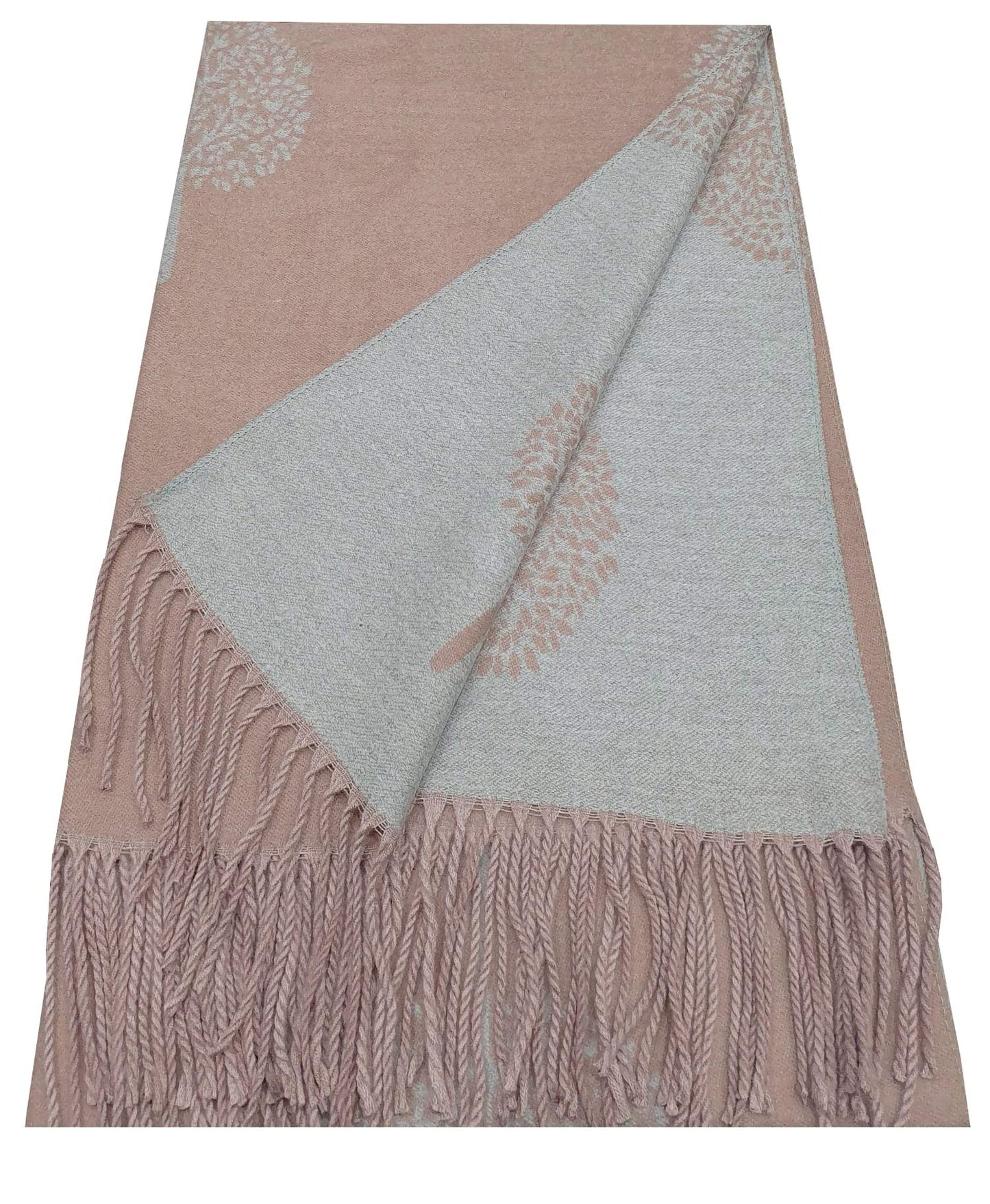World of Shawls WINTER WARMER Reversible Thick Long Mulberry Tree Print Fashion Scarf Blanket Wrap
