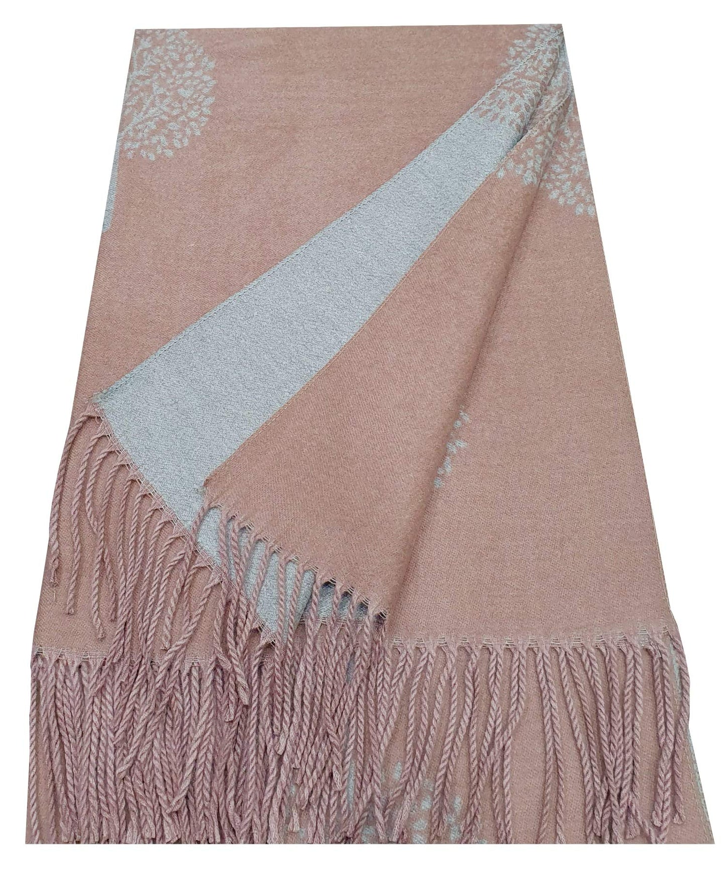 World of Shawls WINTER WARMER Reversible Thick Long Mulberry Tree Print Fashion Scarf Blanket Wrap