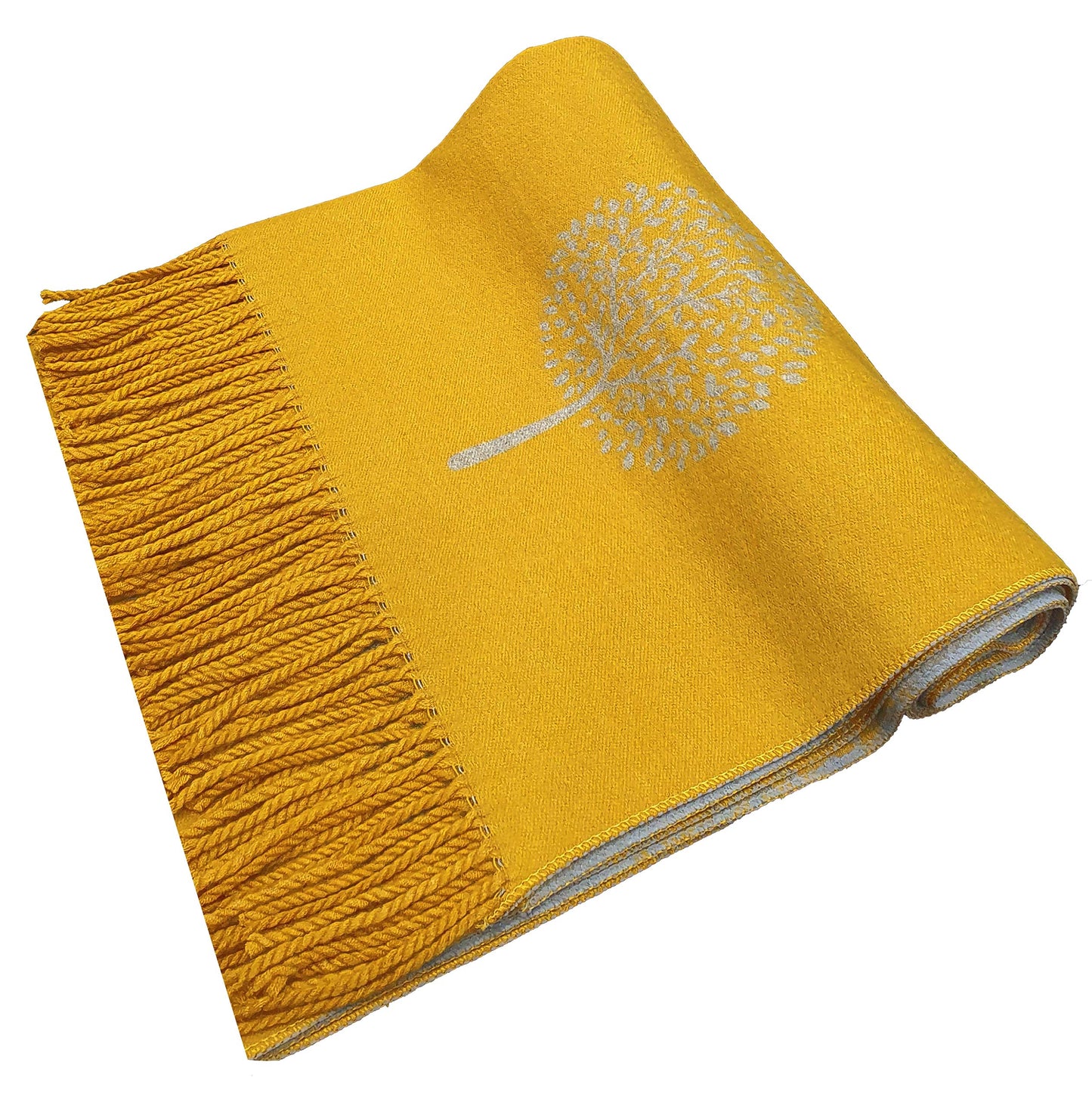 World of Shawls WINTER WARMER Reversible Thick Long Mulberry Tree Print Fashion Scarf Blanket Wrap