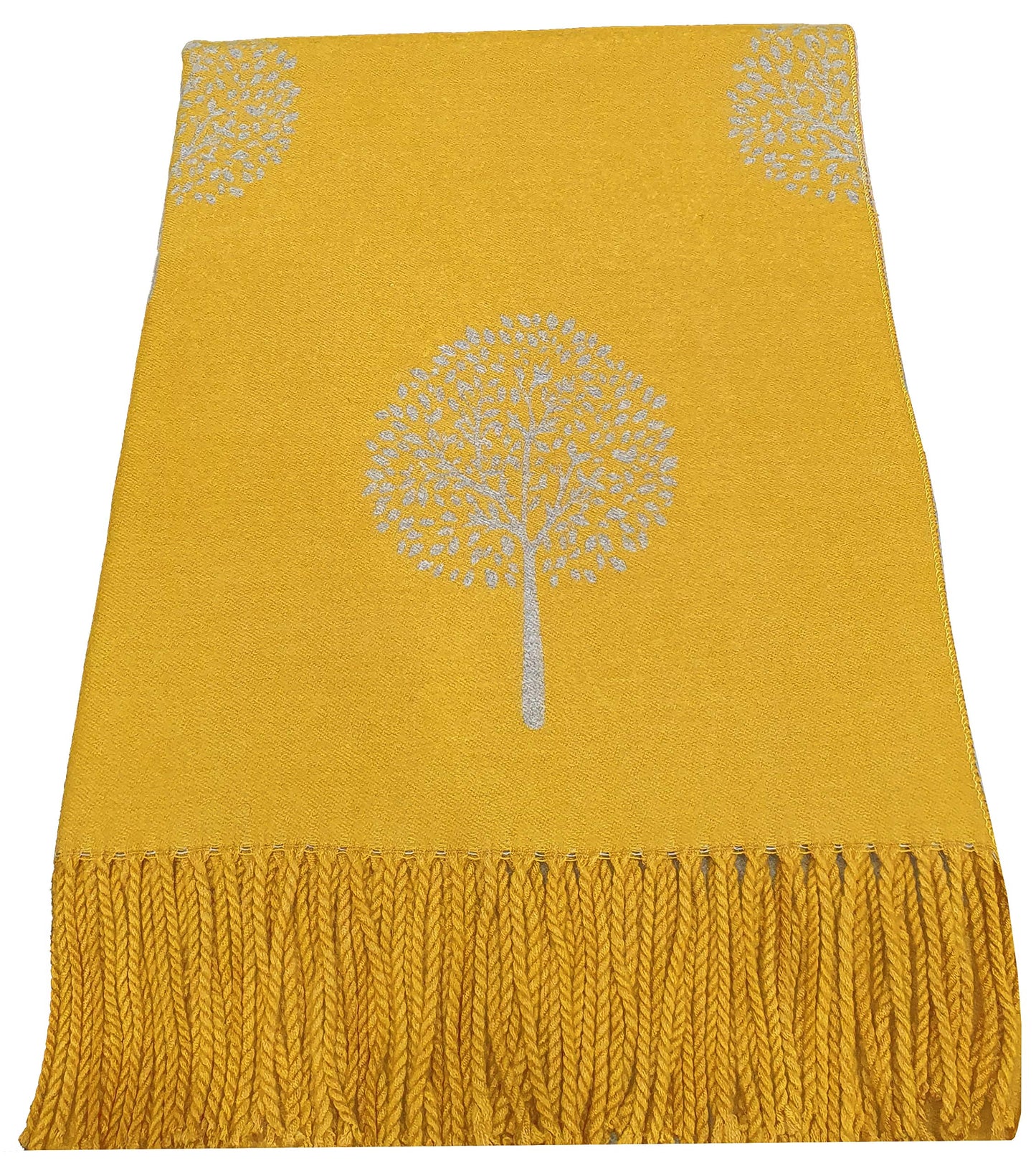World of Shawls WINTER WARMER Reversible Thick Long Mulberry Tree Print Fashion Scarf Blanket Wrap