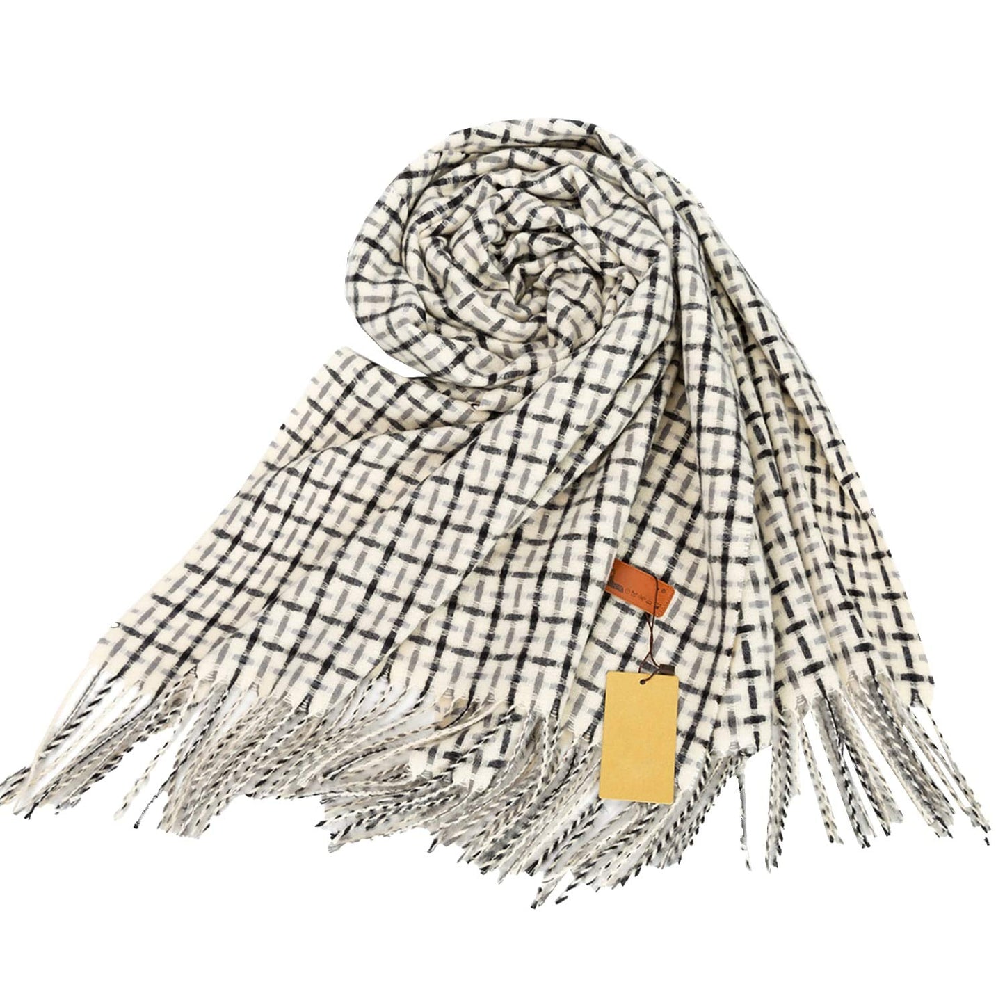 World of Shawls WINTER WARMER Large Thick Criss Cross Stitch Design Fashion Scarf Blanket Wrap Unisex