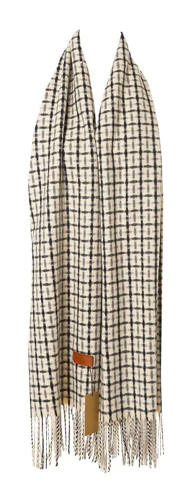 World of Shawls WINTER WARMER Large Thick Criss Cross Stitch Design Fashion Scarf Blanket Wrap Unisex