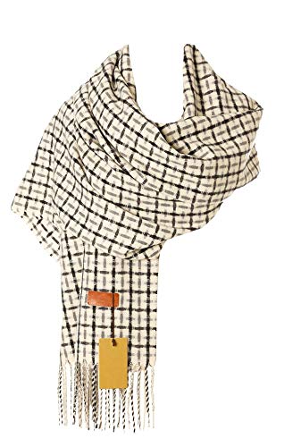 World of Shawls WINTER WARMER Large Thick Criss Cross Stitch Design Fashion Scarf Blanket Wrap Unisex