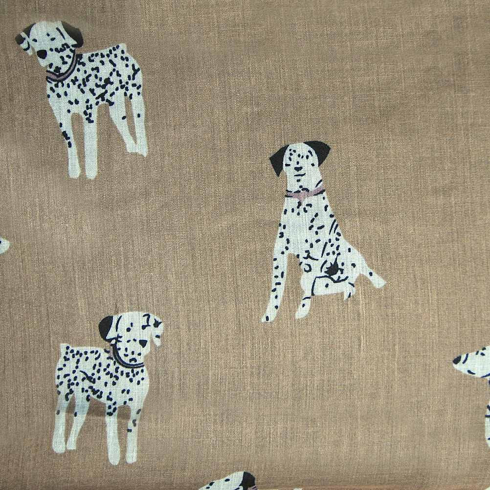 Dalmatians dogs printed design women scarves (Mocha)