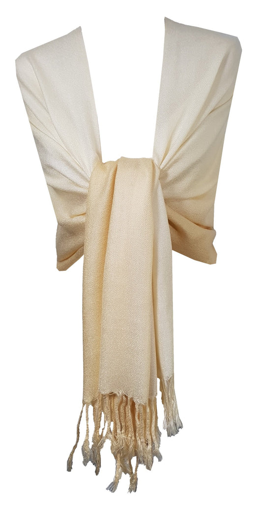 World of Shawls Soft Two Tone Ombre Fusion Pashmina Shawl Wrap Scarf
