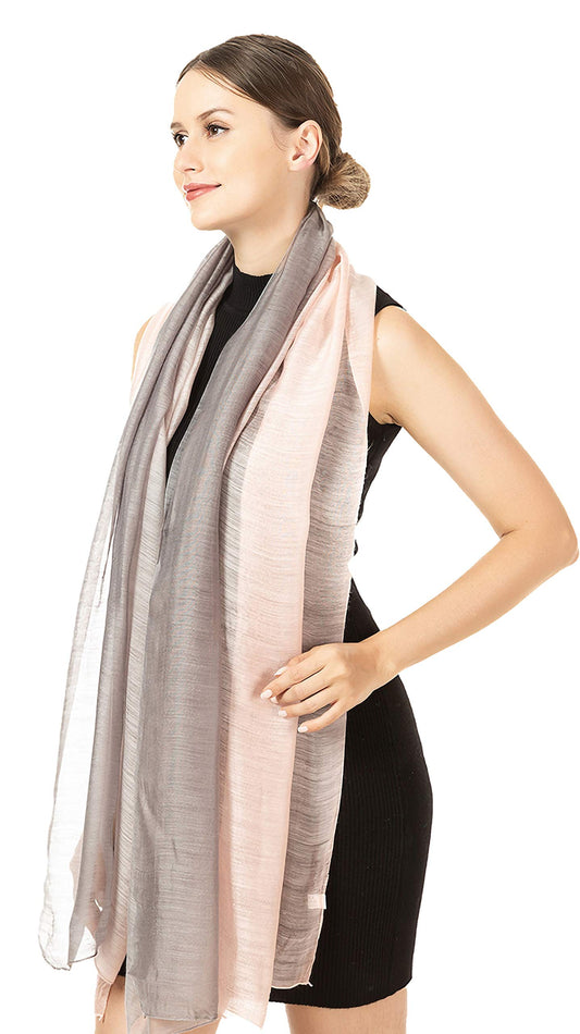 World of Shawls Ombre Silky Scarf Shawl Wrap Occasion Wedding Party Gift