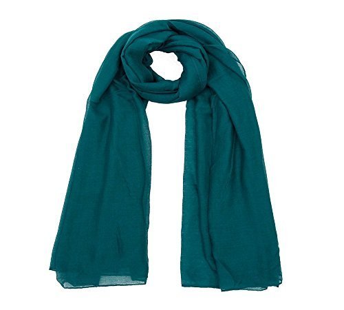 World of Shawls Big Size Maxi Plain Scarf Hijab Sarong Shawl Wrap Cape 100% Soft Viscose