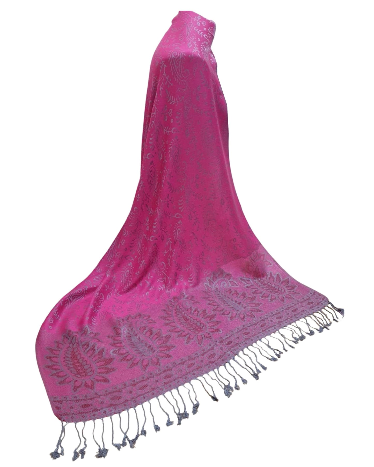 World of Shawls Paisley Elegance Luxurious Pashmina Feel Shawl for Timeless Style & Cozy Warmth For Ladies