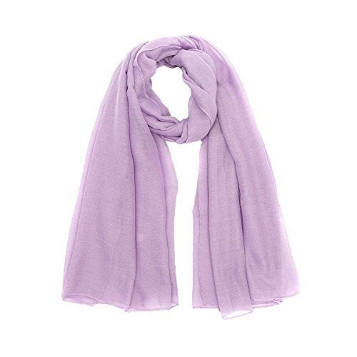 World of Shawls Big Size Maxi Plain Scarf Hijab Sarong Shawl Wrap Cape 100% Soft Viscose