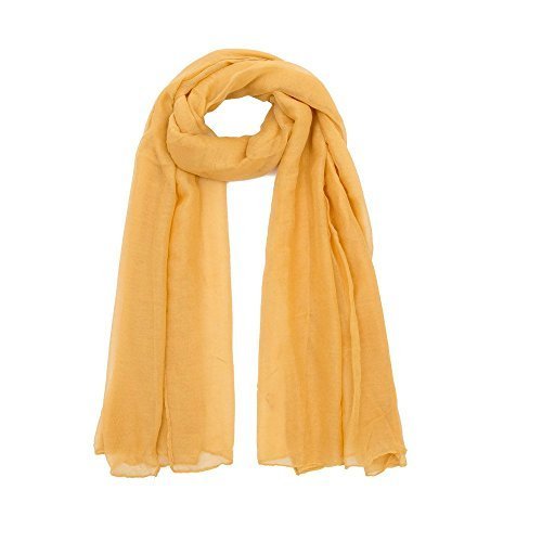 World of Shawls Big Size Maxi Plain Scarf Hijab Sarong Shawl Wrap Cape 100% Soft Viscose