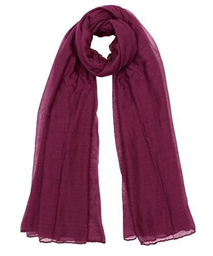World of Shawls Ladies Large Plain Scarf Maxi Sarong Dress Wrap Cover Up Beachwear Swimwear