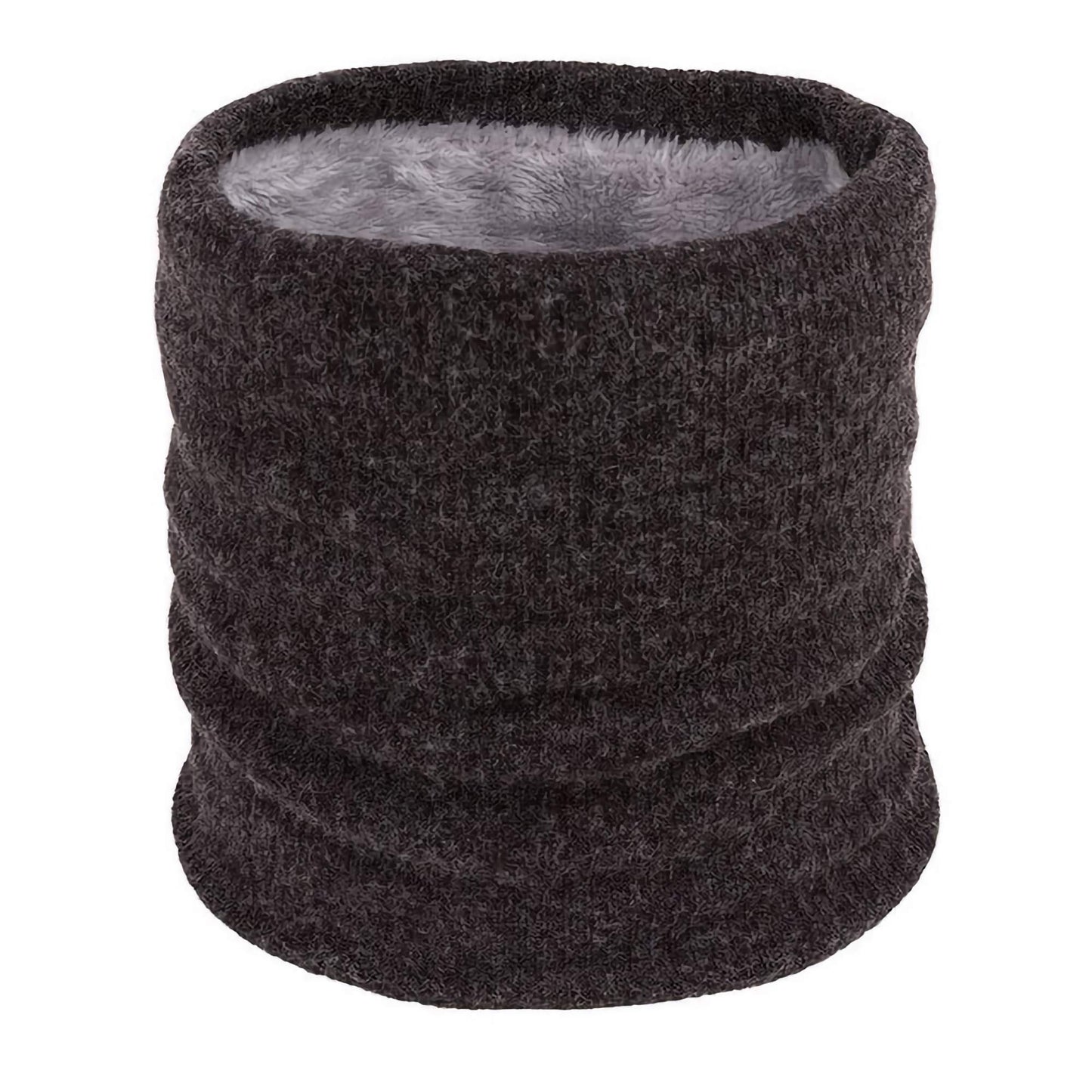 World of Shawls Winter Neck Warmer Fleece Lined Infinity Scarf Thick Thermal Windproof Unisex Men Women Warm Soft and Comfortable Double-Layer