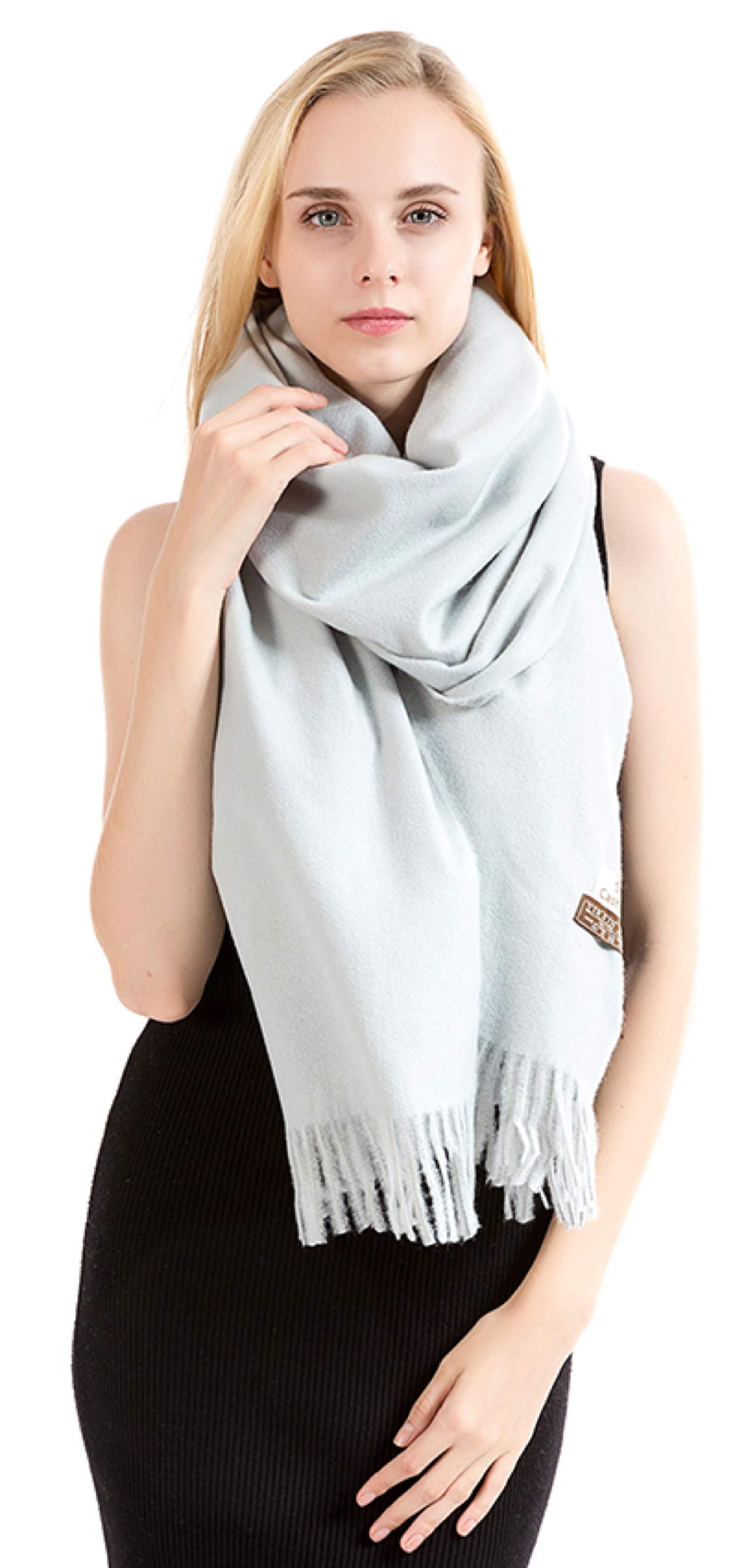 World of Shawls Exclusive Winter Shawl Scarf Wrap 100% Virgin Wool Cashmere Feel for Women Men Unisex 18 Colours NEW