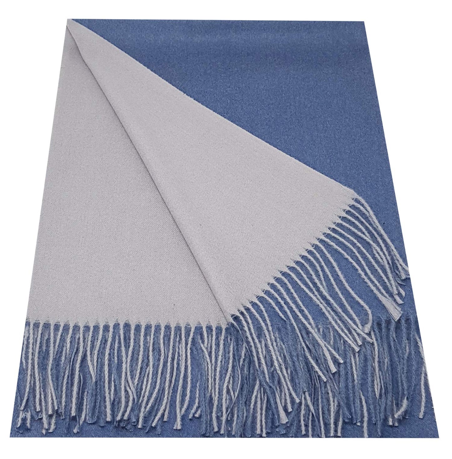 World of Shawls Soft Scarf Womens Ladies Unisex Reversible Two Sided Shawl Wrap Blanket Cashmere Feel 11 Colours WINTER SPECIAL