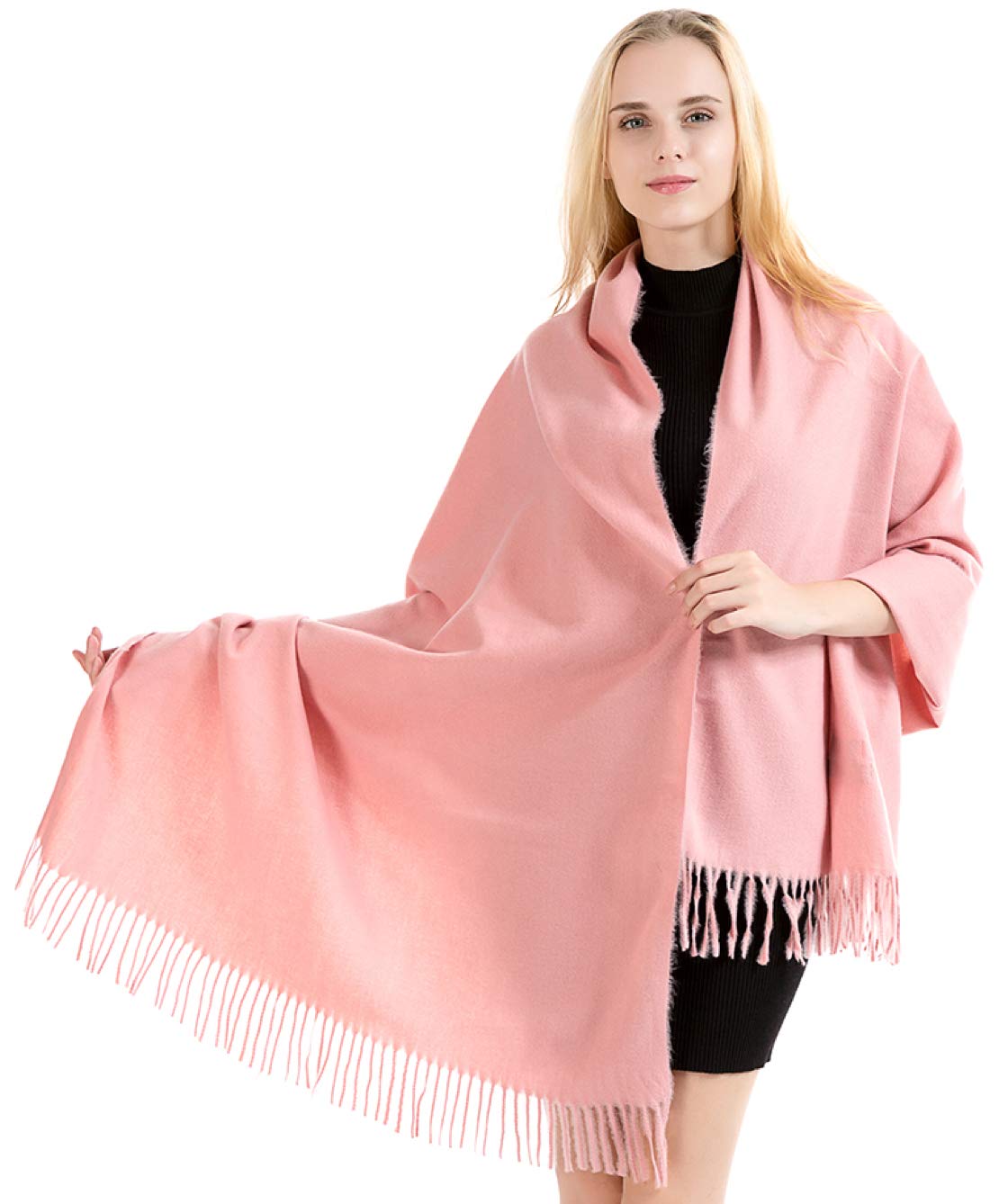 World of Shawls Exclusive Winter Shawl Scarf Wrap 100% Virgin Wool Cashmere Feel for Women Men Unisex 18 Colours NEW