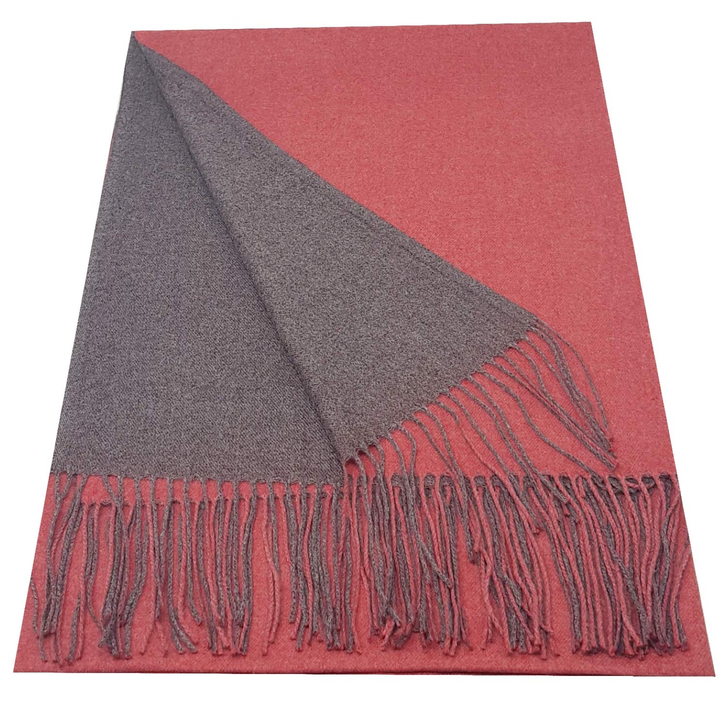 World of Shawls Soft Scarf Womens Ladies Unisex Reversible Two Sided Shawl Wrap Blanket Cashmere Feel 11 Colours WINTER SPECIAL