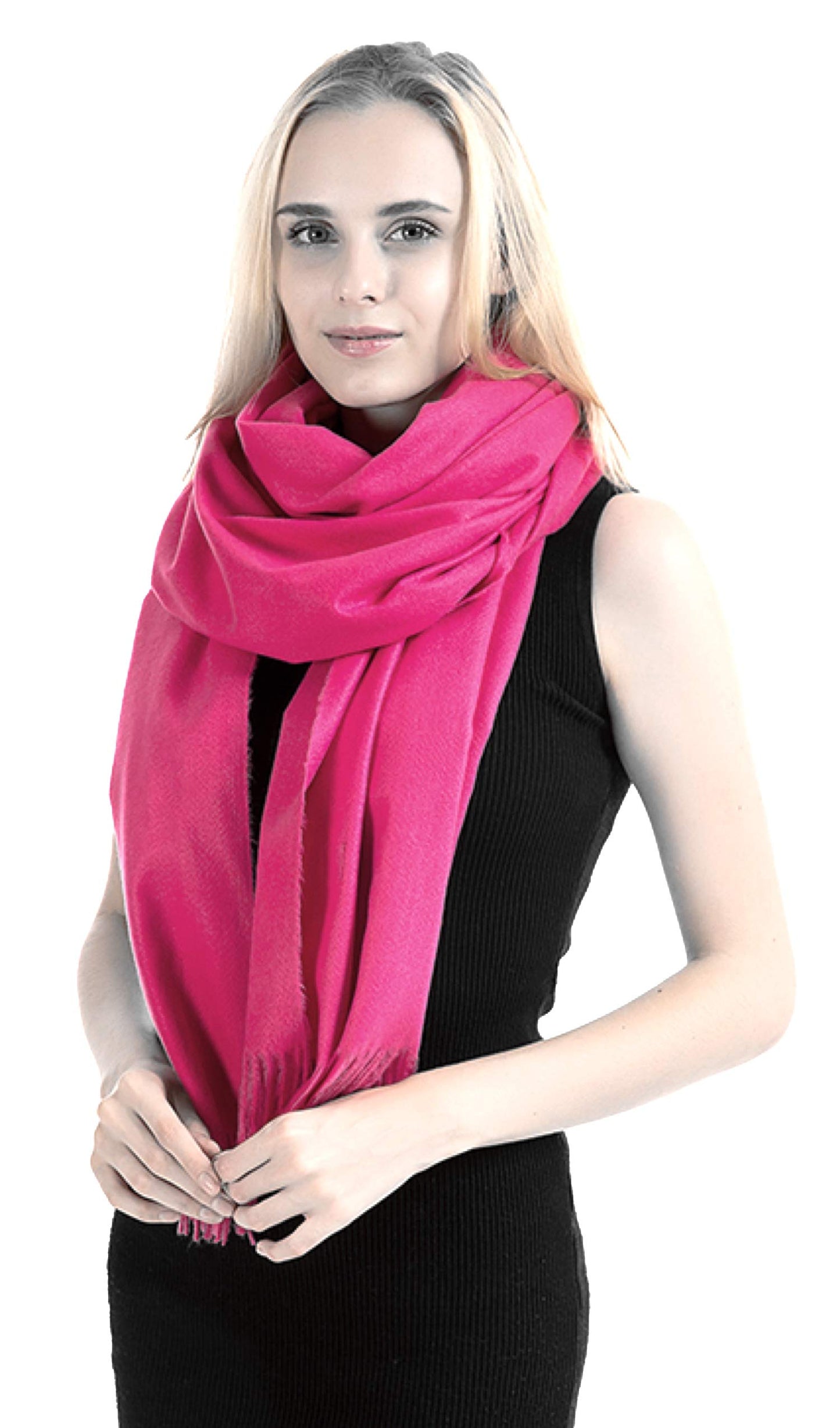 World of Shawls Exclusive Winter Shawl Scarf Wrap 100% Virgin Wool Cashmere Feel for Women Men Unisex 18 Colours NEW