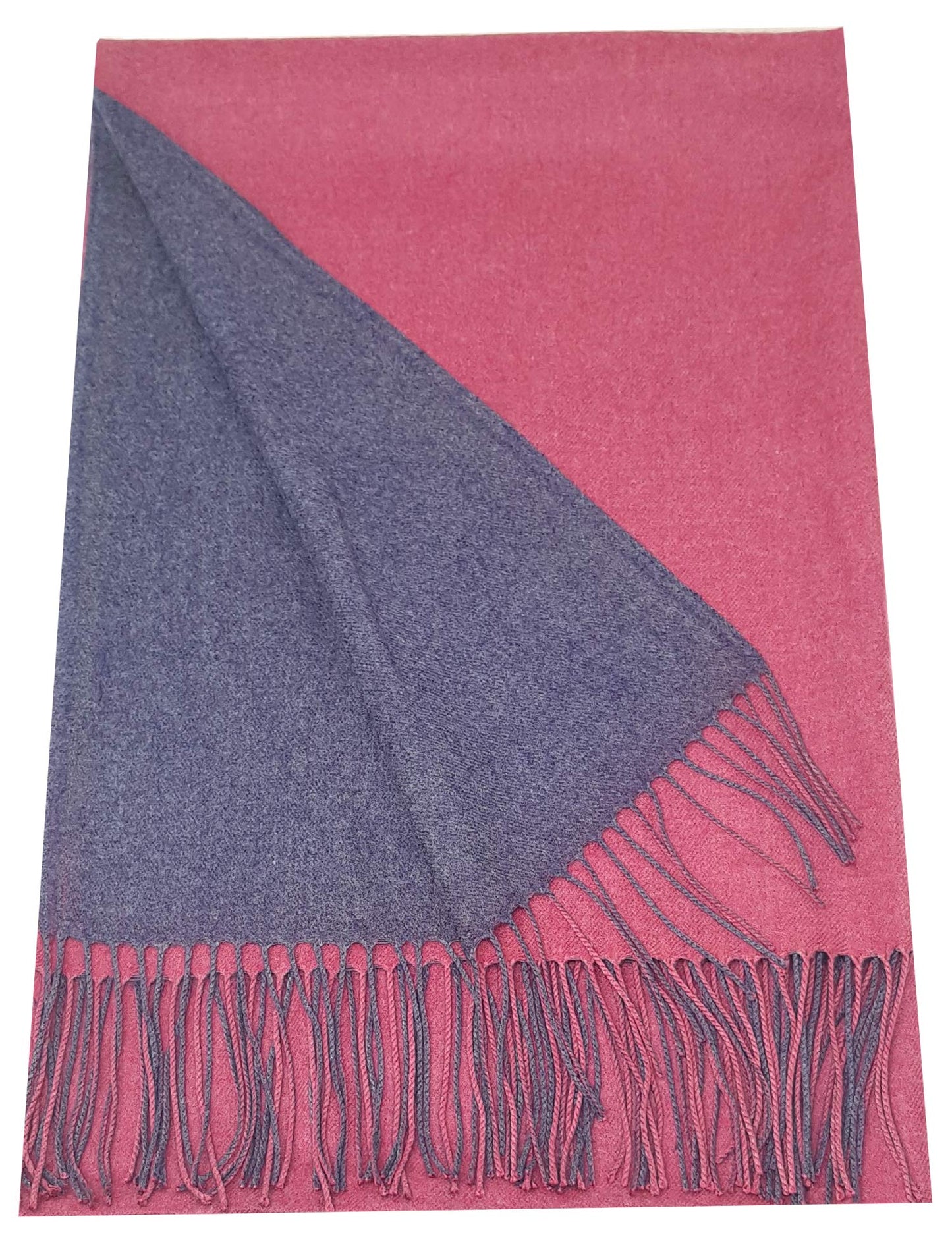 World of Shawls Soft Scarf Womens Ladies Unisex Reversible Two Sided Shawl Wrap Blanket Cashmere Feel 11 Colours WINTER SPECIAL