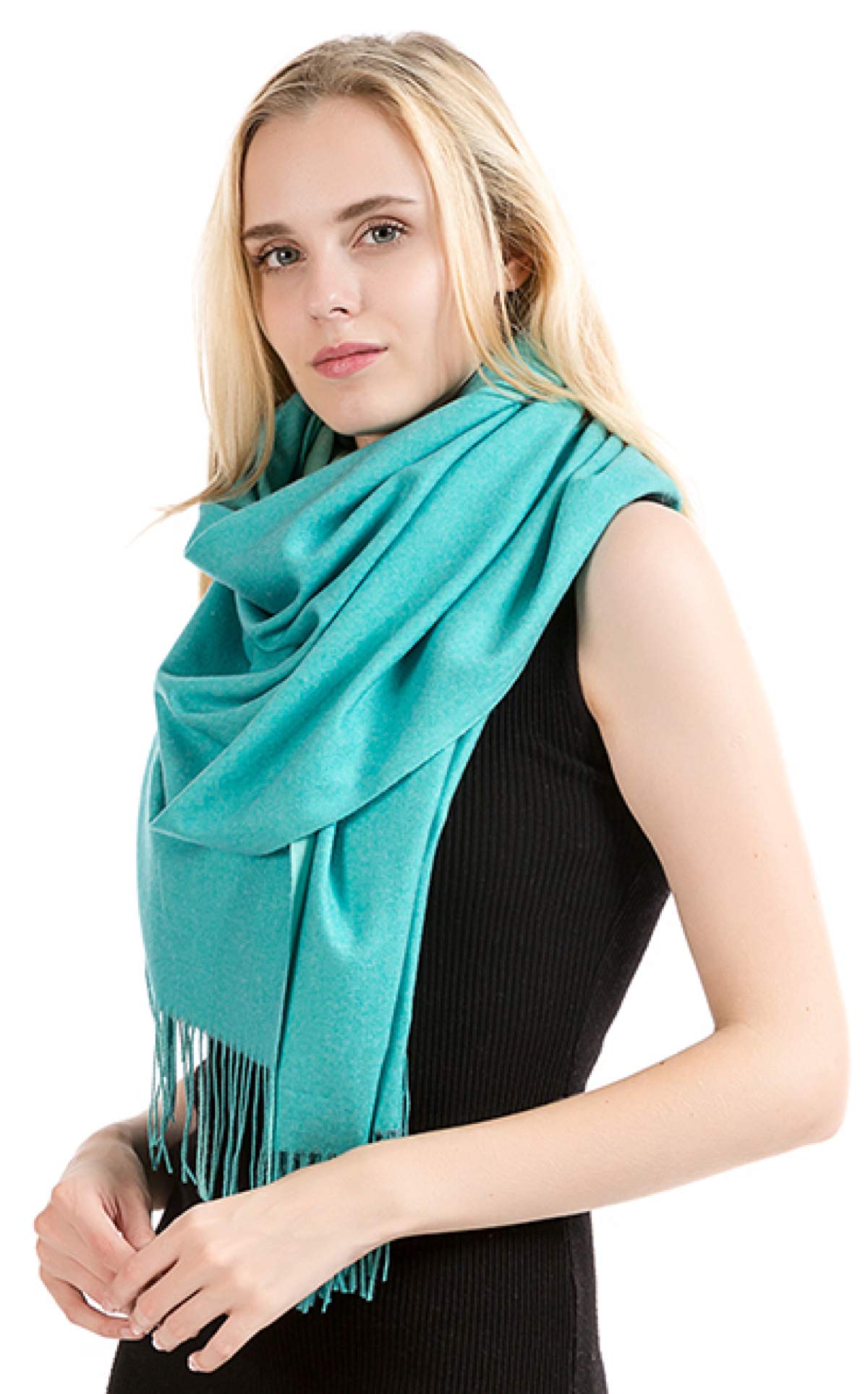 World of Shawls Soft Scarf Womens Ladies Unisex Reversible Two Sided Shawl Wrap Blanket Cashmere Feel 11 Colours WINTER SPECIAL