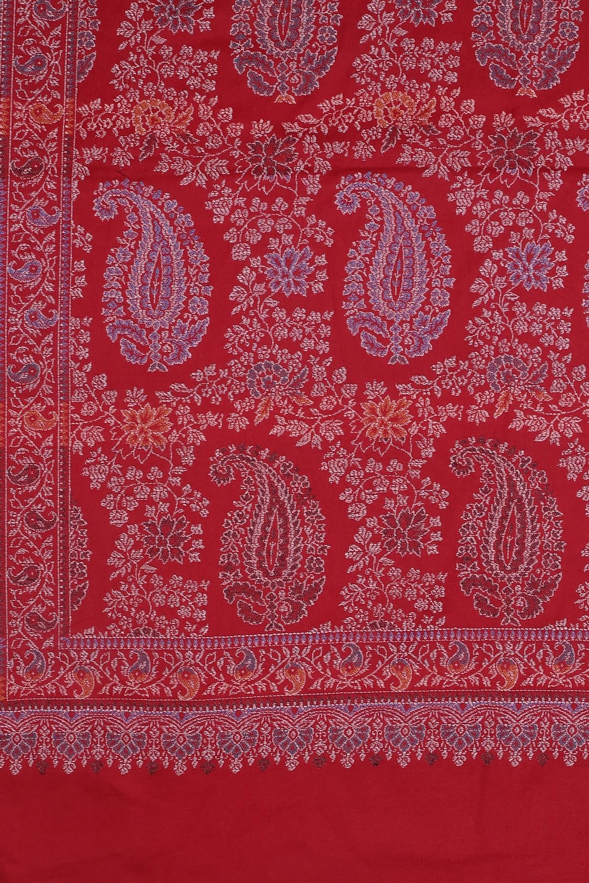 World of Shawls Extra Large 40x80 Inch Kashmiri Style Shawl for Women – Soft Stole with Paisley & Floral Design | Oversized Winter Wrap, Elegant Party Wear Scarf & Everyday