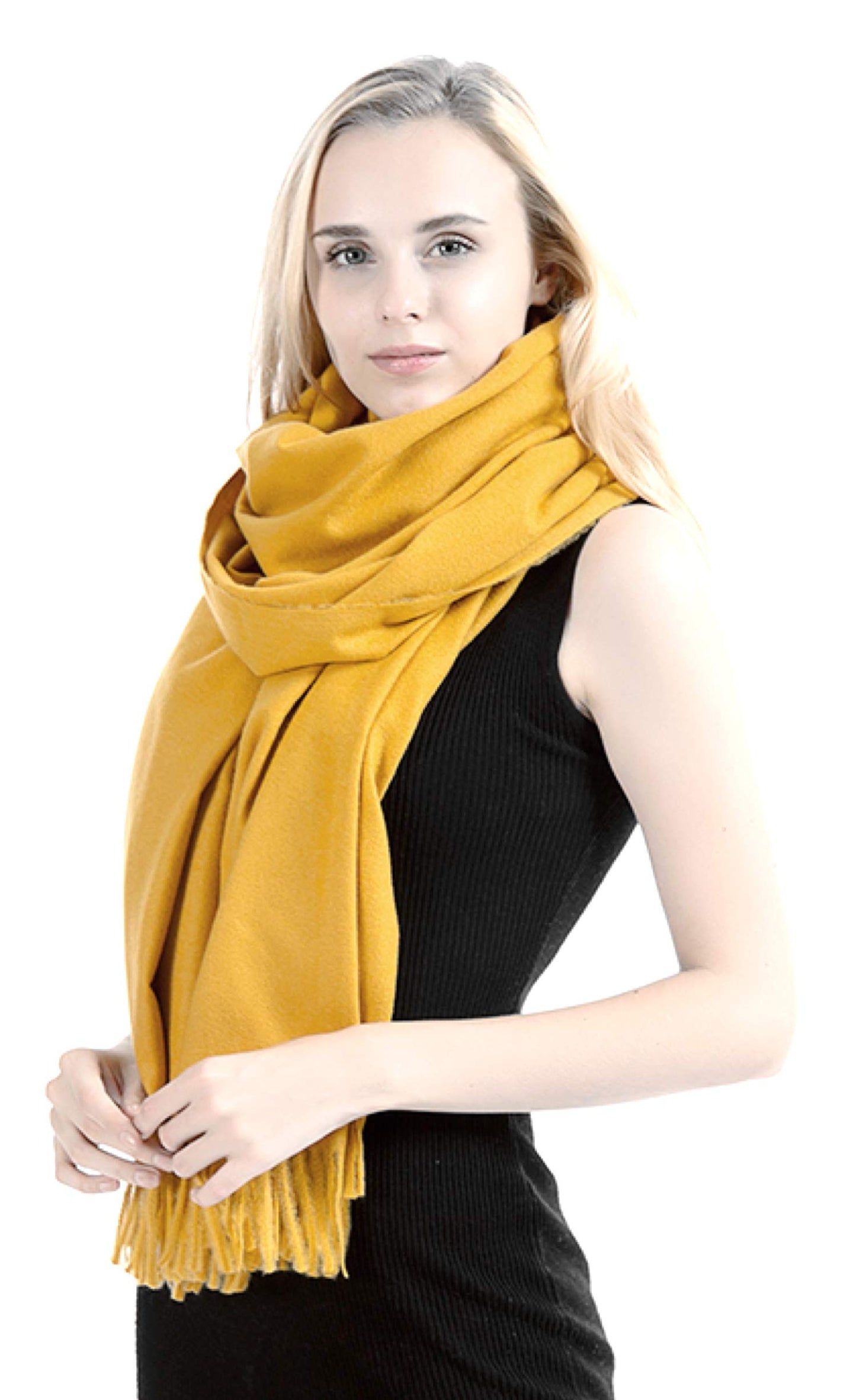World of Shawls Exclusive Winter Shawl Scarf Wrap 100% Virgin Wool Cashmere Feel for Women Men Unisex 18 Colours NEW