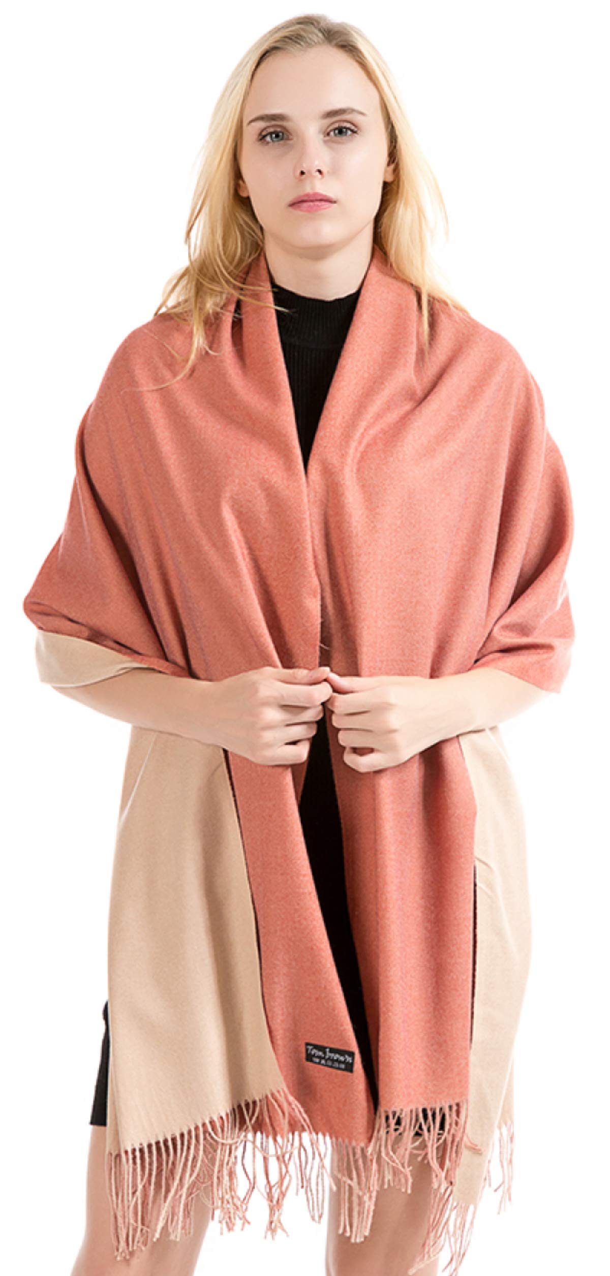 World of Shawls Soft Scarf Womens Ladies Unisex Reversible Two Sided Shawl Wrap Blanket Cashmere Feel 11 Colours WINTER SPECIAL