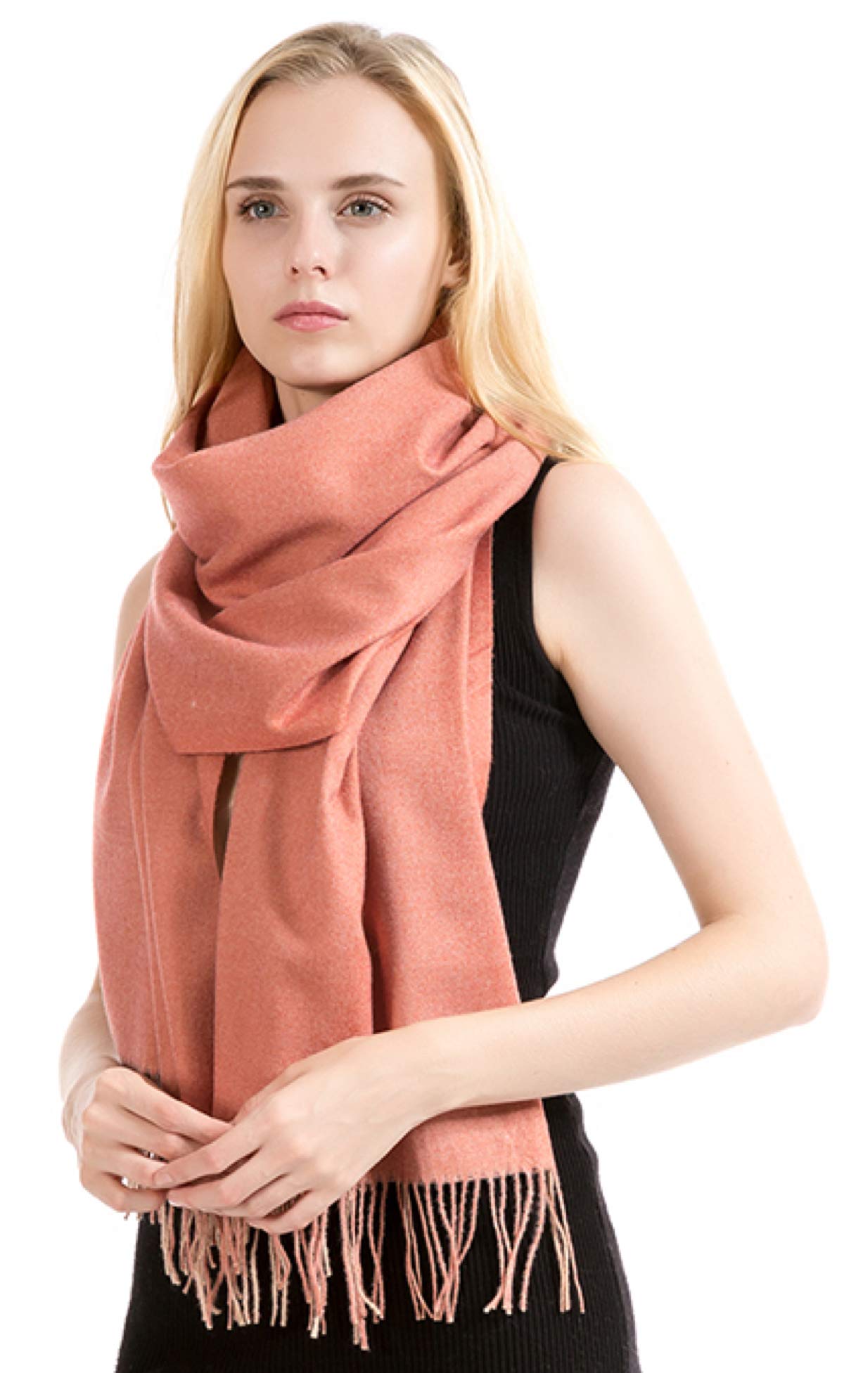 World of Shawls Soft Scarf Womens Ladies Unisex Reversible Two Sided Shawl Wrap Blanket Cashmere Feel 11 Colours WINTER SPECIAL