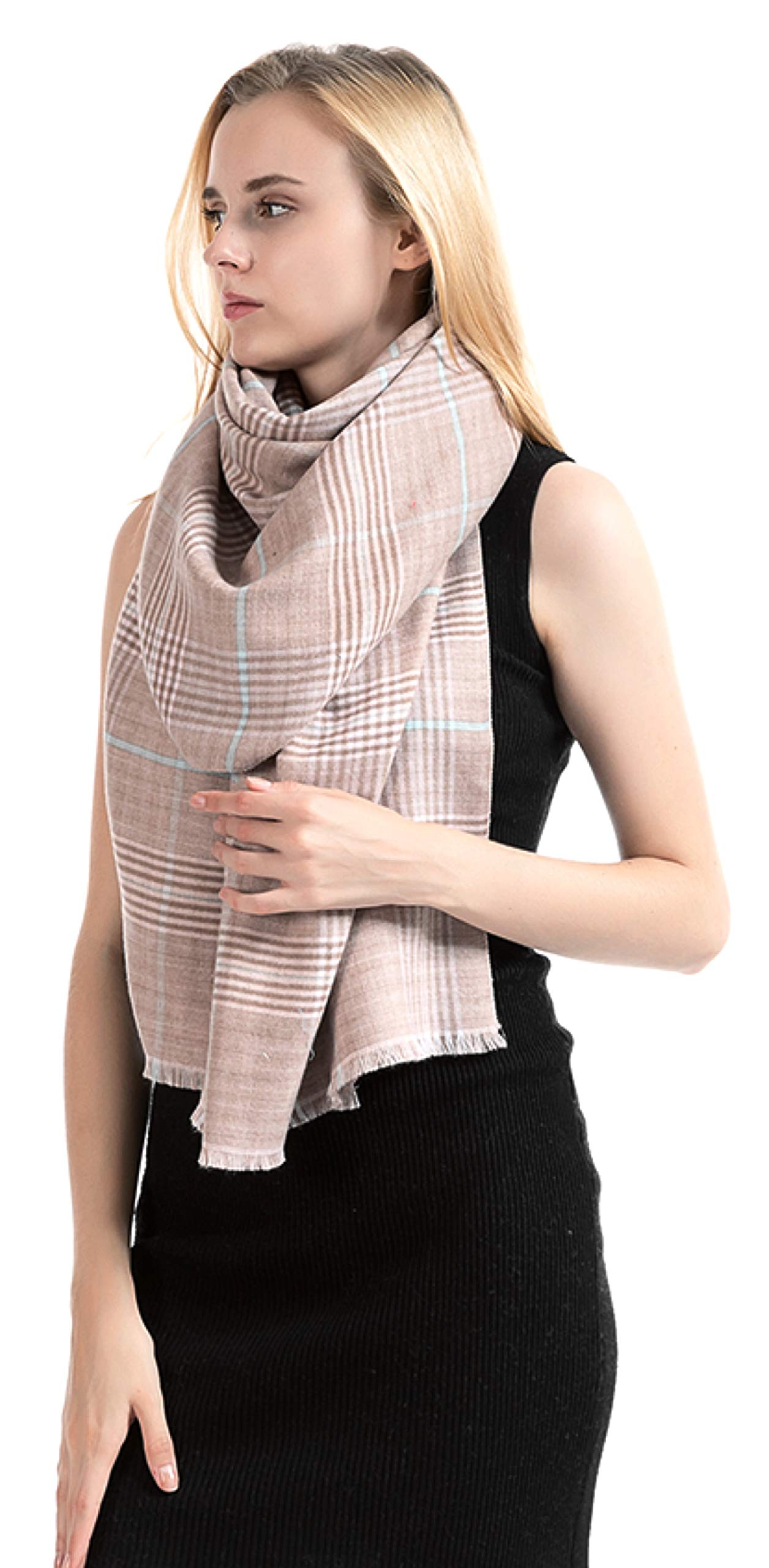 NEW World of Shawls Classic Reversible Plaid Tartan Look Shawl Wrap Blanket Scarf for Women - Warm Soft Cosy UNISEX