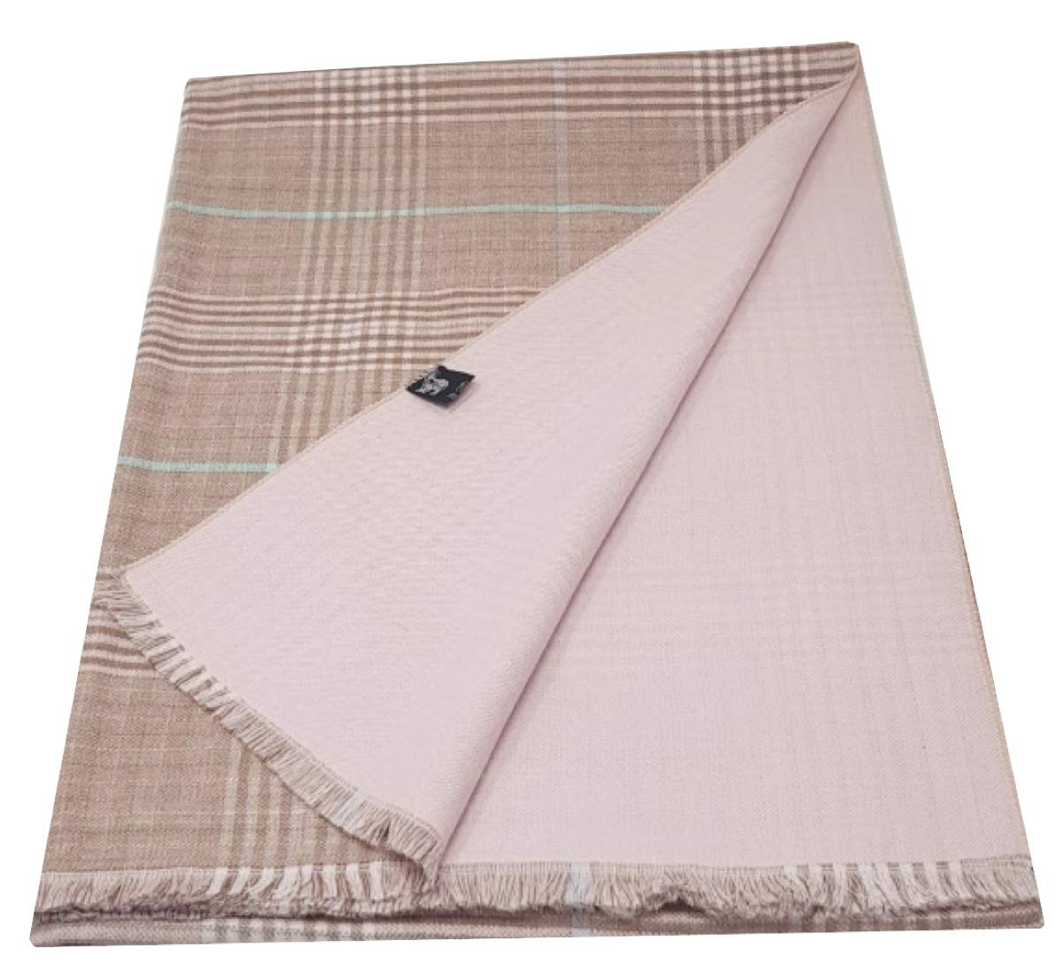 NEW World of Shawls Classic Reversible Plaid Tartan Look Shawl Wrap Blanket Scarf for Women - Warm Soft Cosy UNISEX