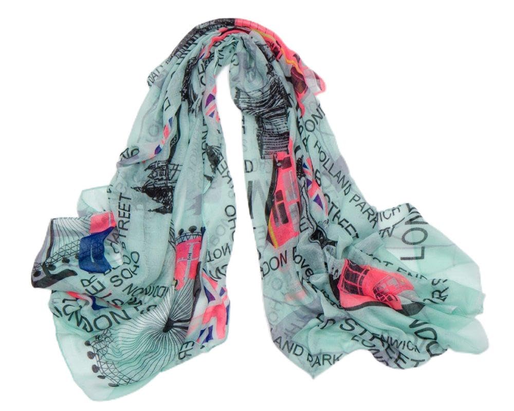 Women/Girls London Fashion Souvenir Scarf Wrap Shawl Maxi Sarong