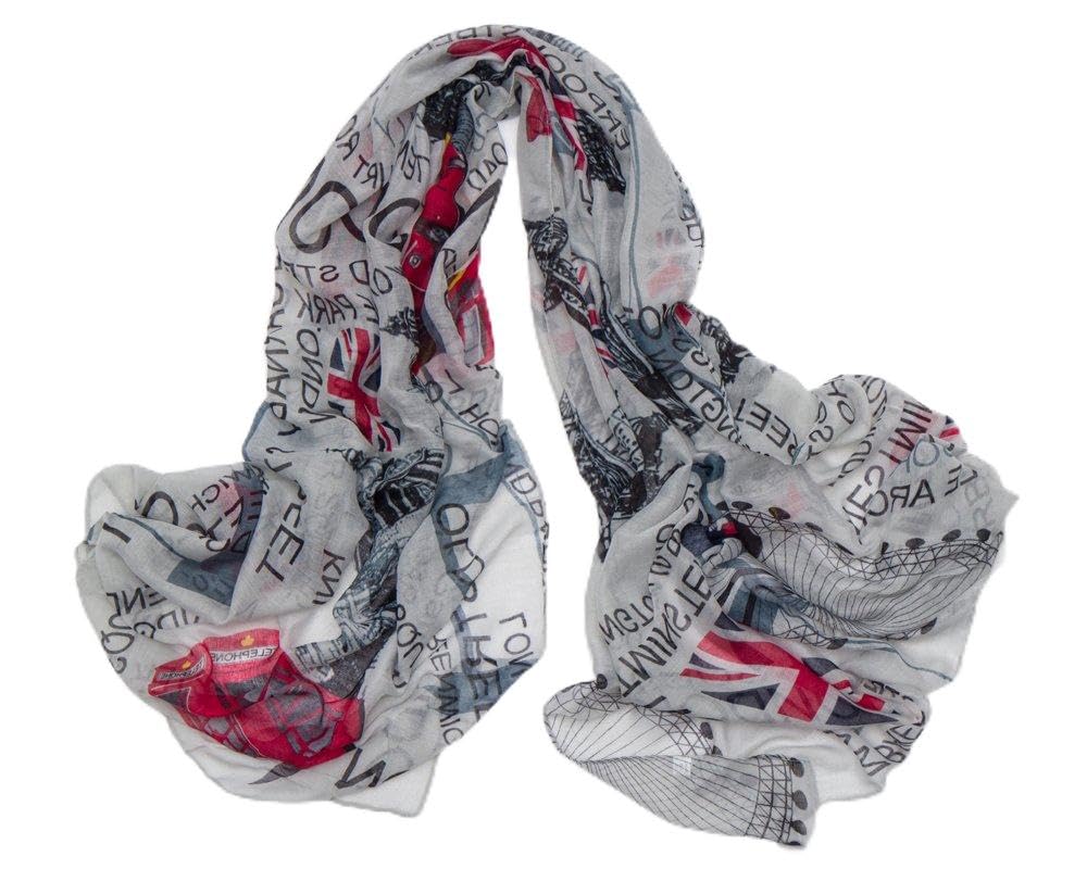 Women/Girls London Fashion Souvenir Scarf Wrap Shawl Maxi Sarong