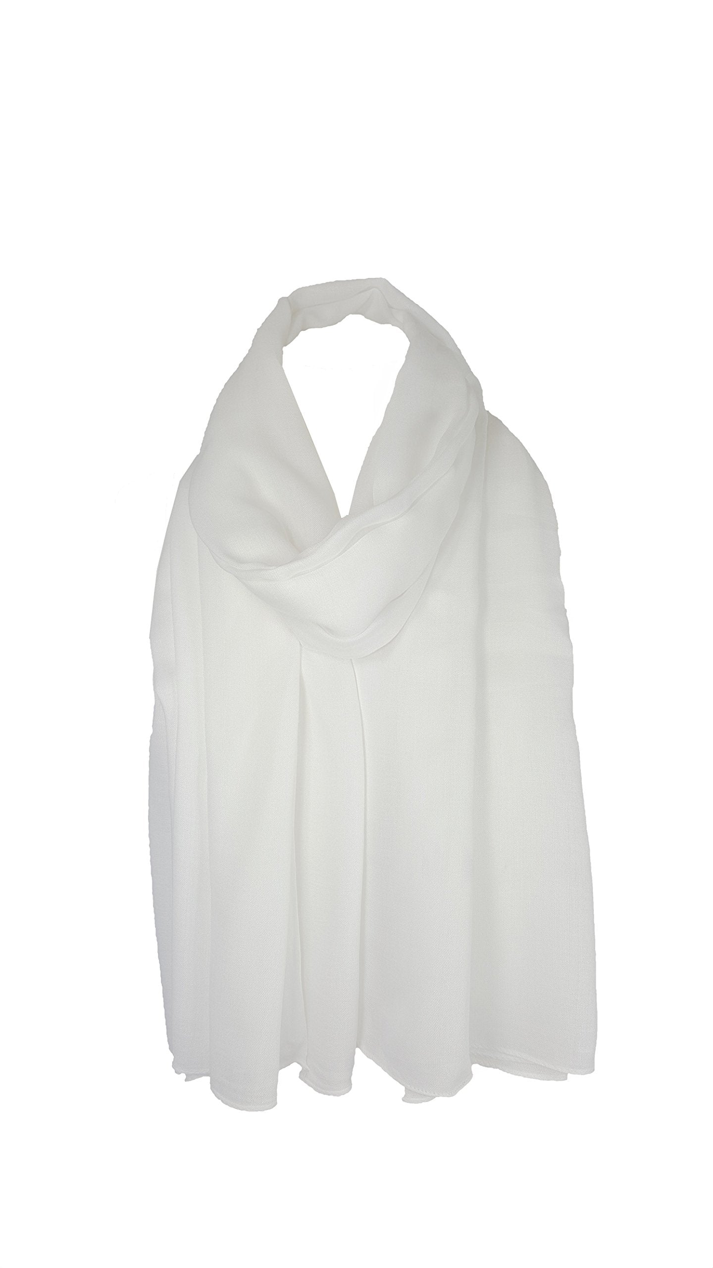 World of Shawls Plain Sarong, Coverup, Scarf, Big Size 110cm x 200cm