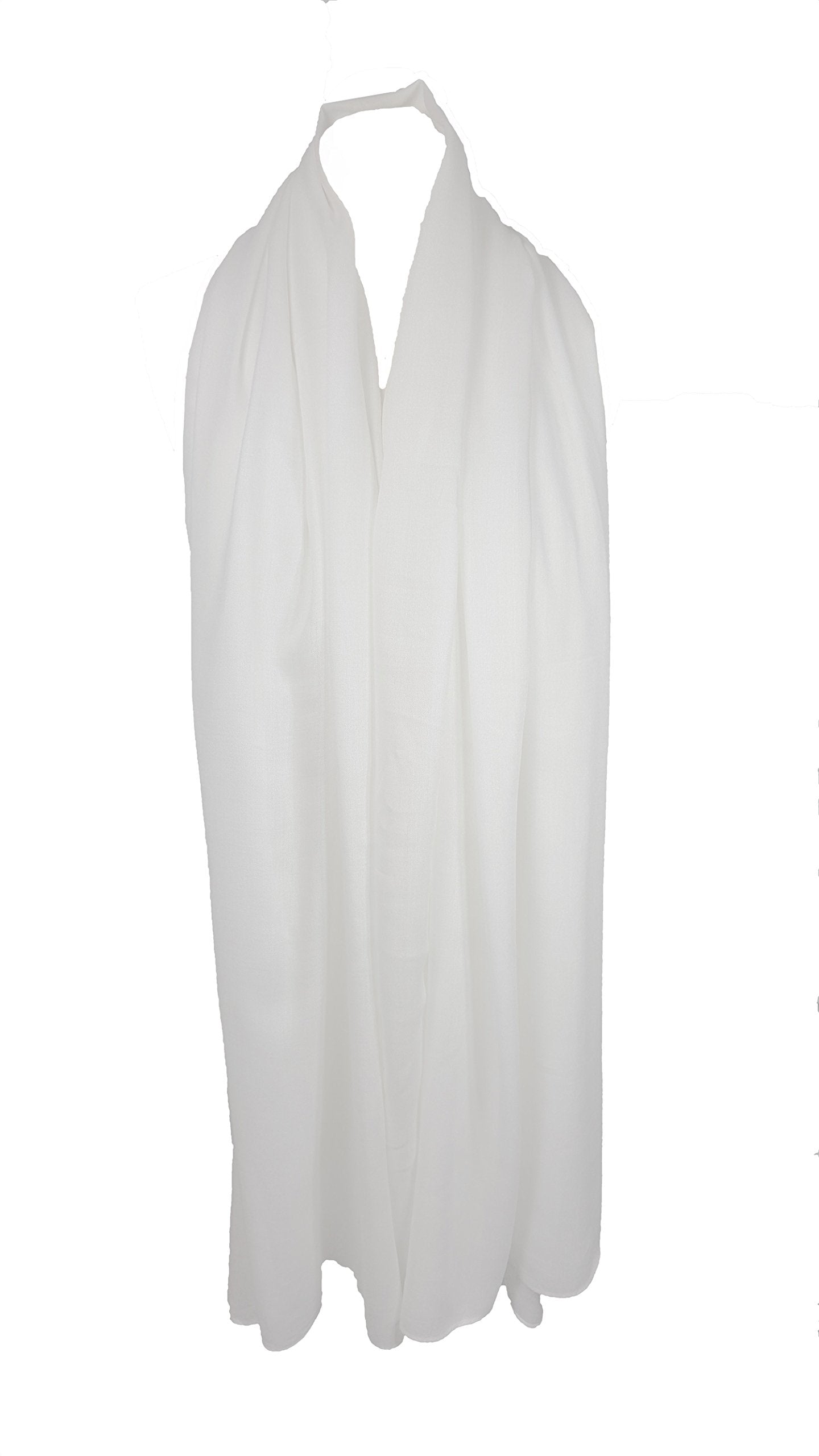 World of Shawls Plain Sarong, Coverup, Scarf, Big Size 110cm x 200cm