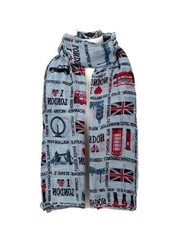 World of Shawls London Souvenir Soft Scarfs Scarves Wraps Shawls Womens Girls Unisex