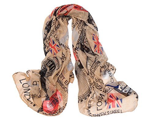 World of Shawls London Souvenir Soft Scarfs Scarves Wraps Shawls Womens Girls Unisex