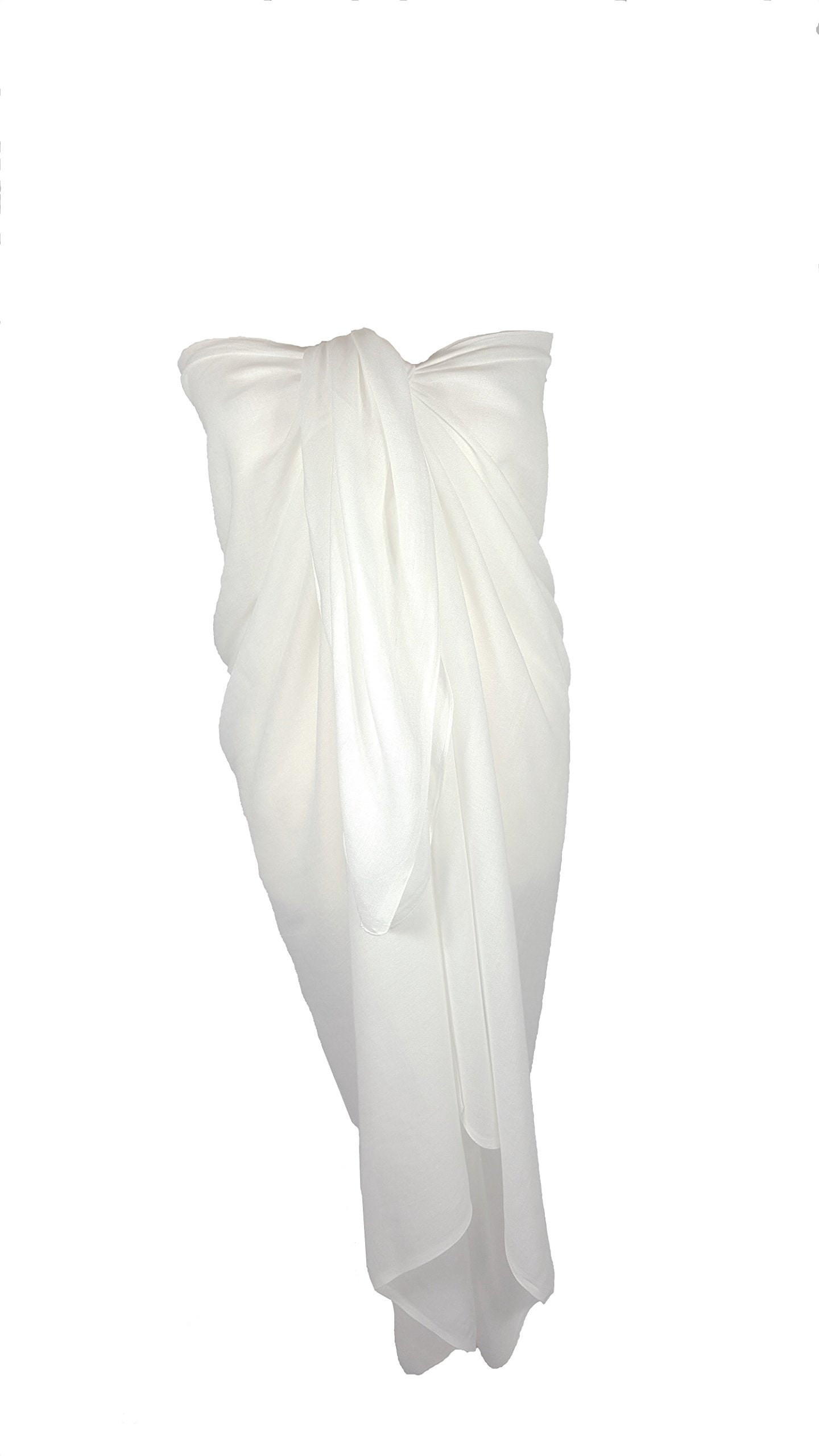 World of Shawls Plain Sarong, Coverup, Scarf, Big Size 110cm x 200cm