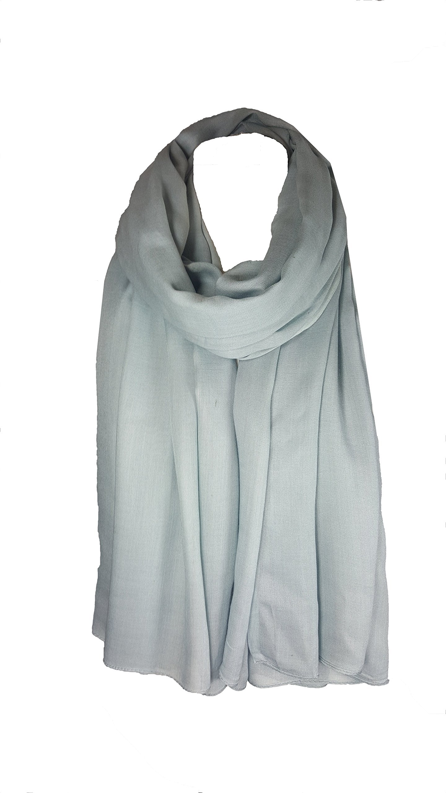 World of Shawls Plain Sarong, Coverup, Scarf, Big Size 110cm x 200cm