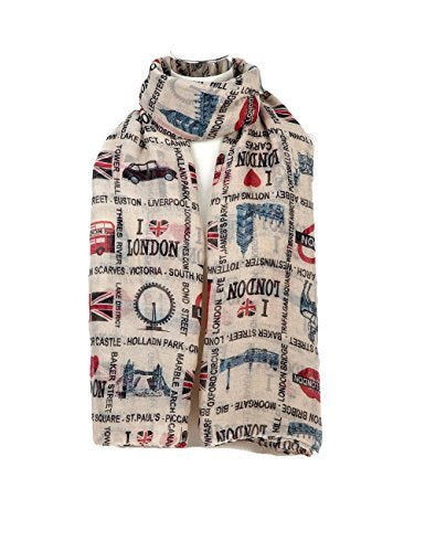World of Shawls London Souvenir Soft Scarfs Scarves Wraps Shawls Womens Girls Unisex