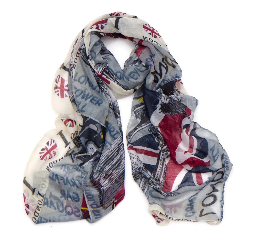 World of Shawls London Souvenir Soft Scarfs Scarves Wraps Shawls Womens Girls Unisex