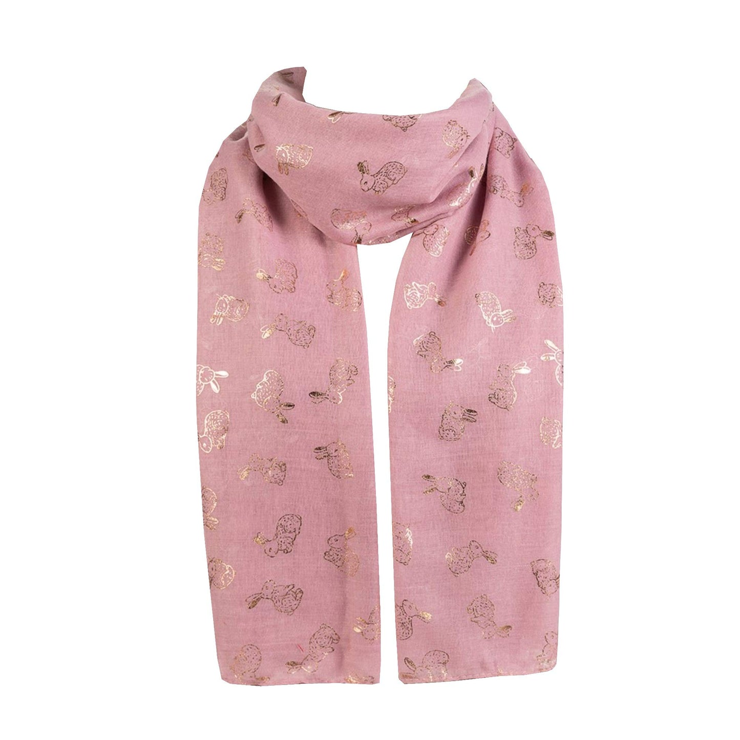 New Sparkling Bunny Rabbit Print Ladies Celebrity Style Scarves Maxi, Scarf, Wrap, Sarong, Shawls