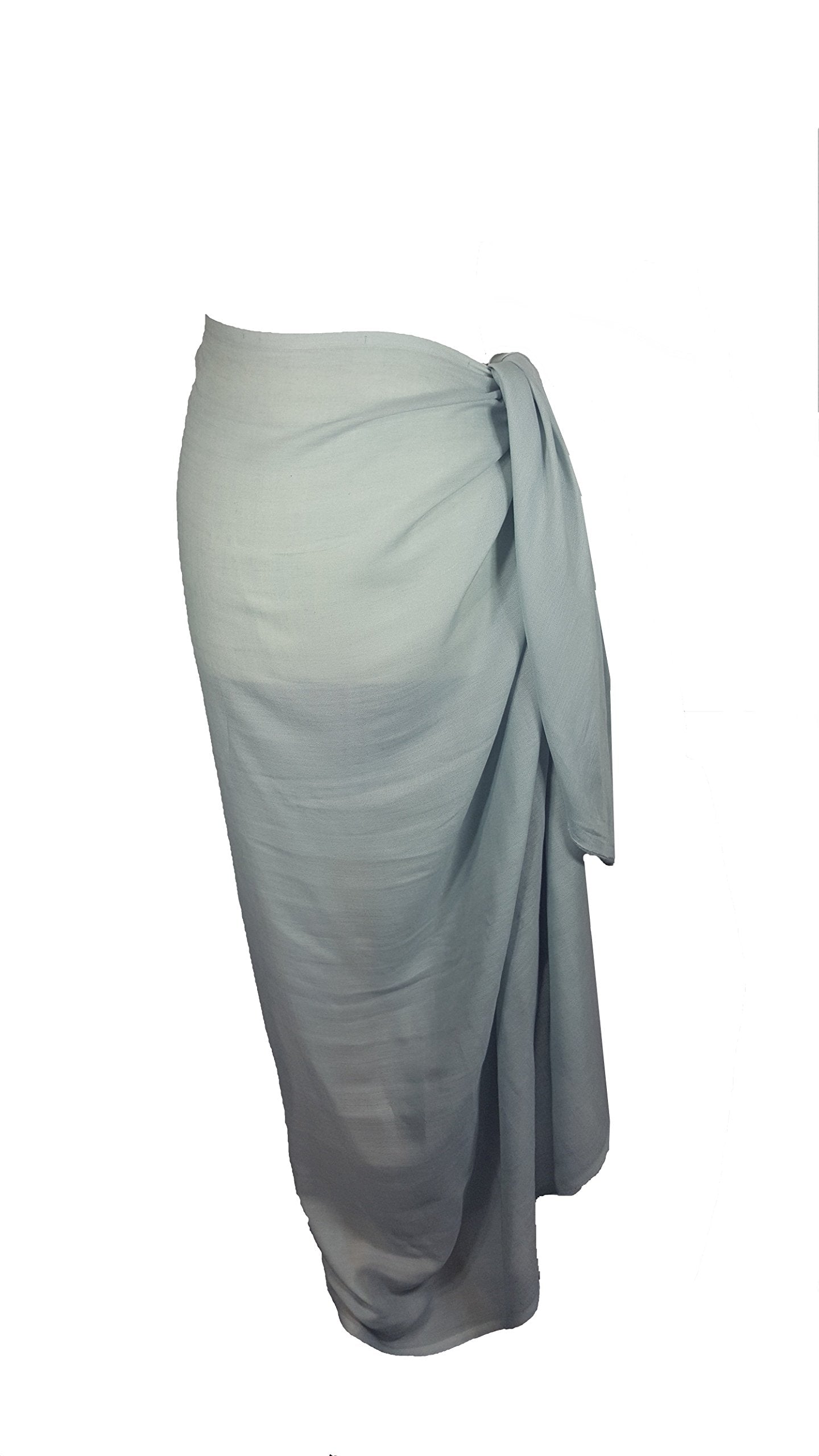 World of Shawls Plain Sarong, Coverup, Scarf, Big Size 110cm x 200cm
