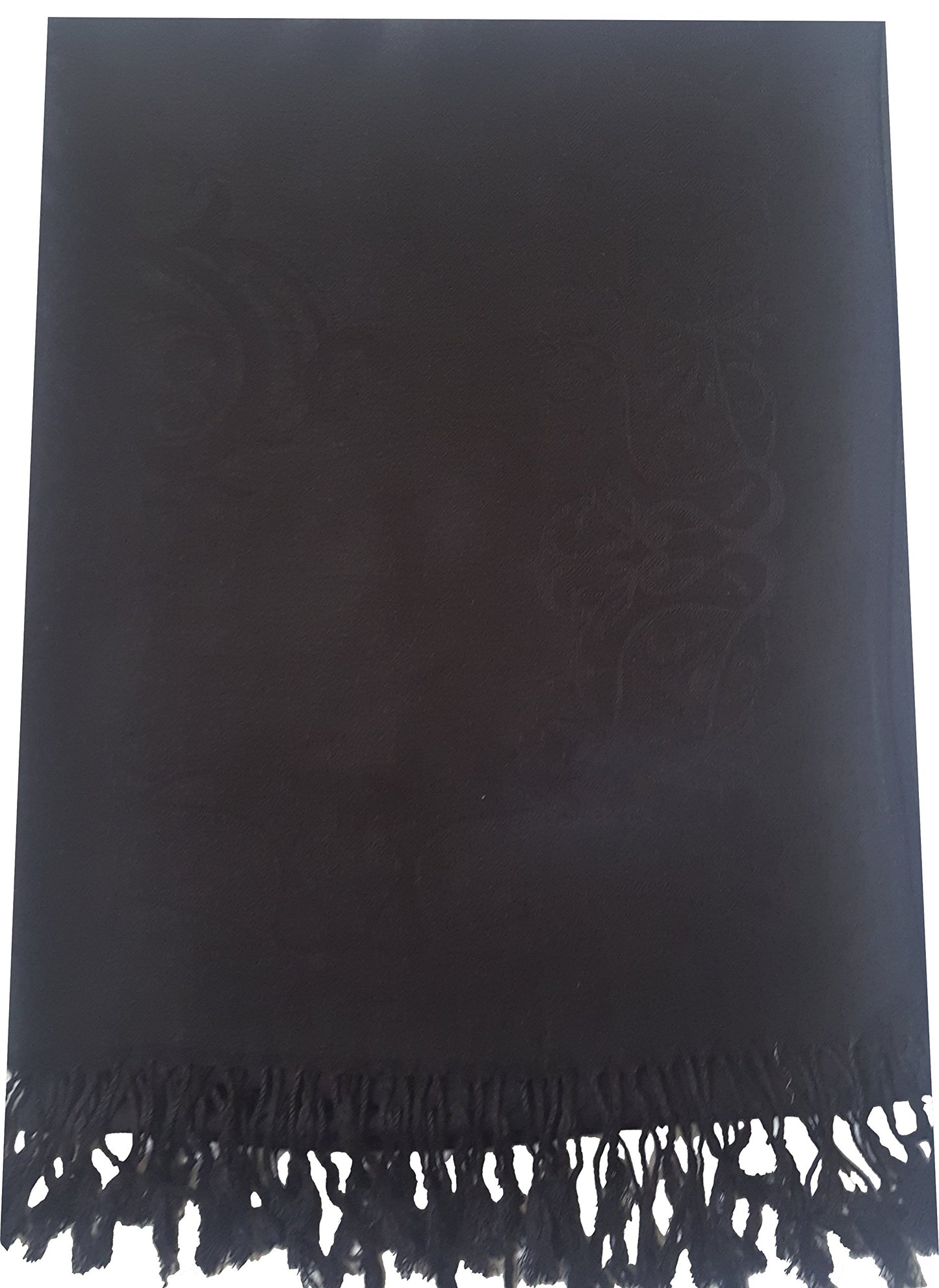 World of Shawls Ladies Damask Design Reversible Pashmina Feel Shawl Scarf Wrap Stole Luxuriously Warm Soft and Silky Touch