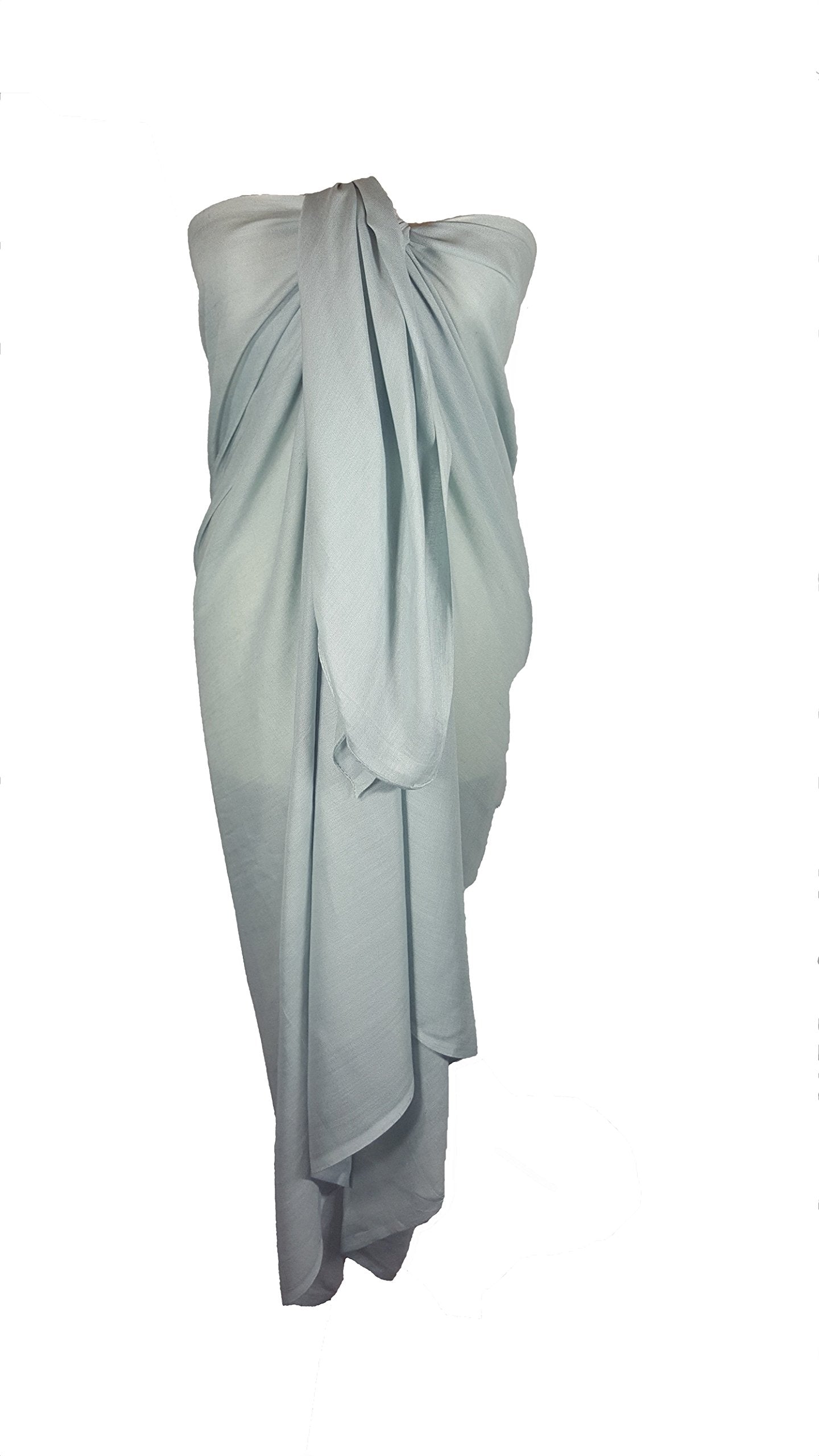 World of Shawls Plain Sarong, Coverup, Scarf, Big Size 110cm x 200cm