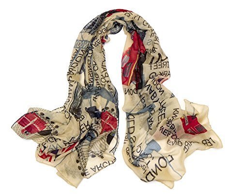 World of Shawls London Souvenir Soft Scarfs Scarves Wraps Shawls Womens Girls Unisex