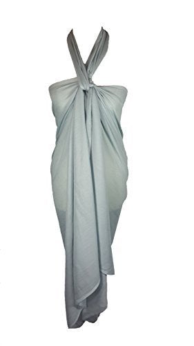 World of Shawls Plain Sarong, Coverup, Scarf, Big Size 110cm x 200cm