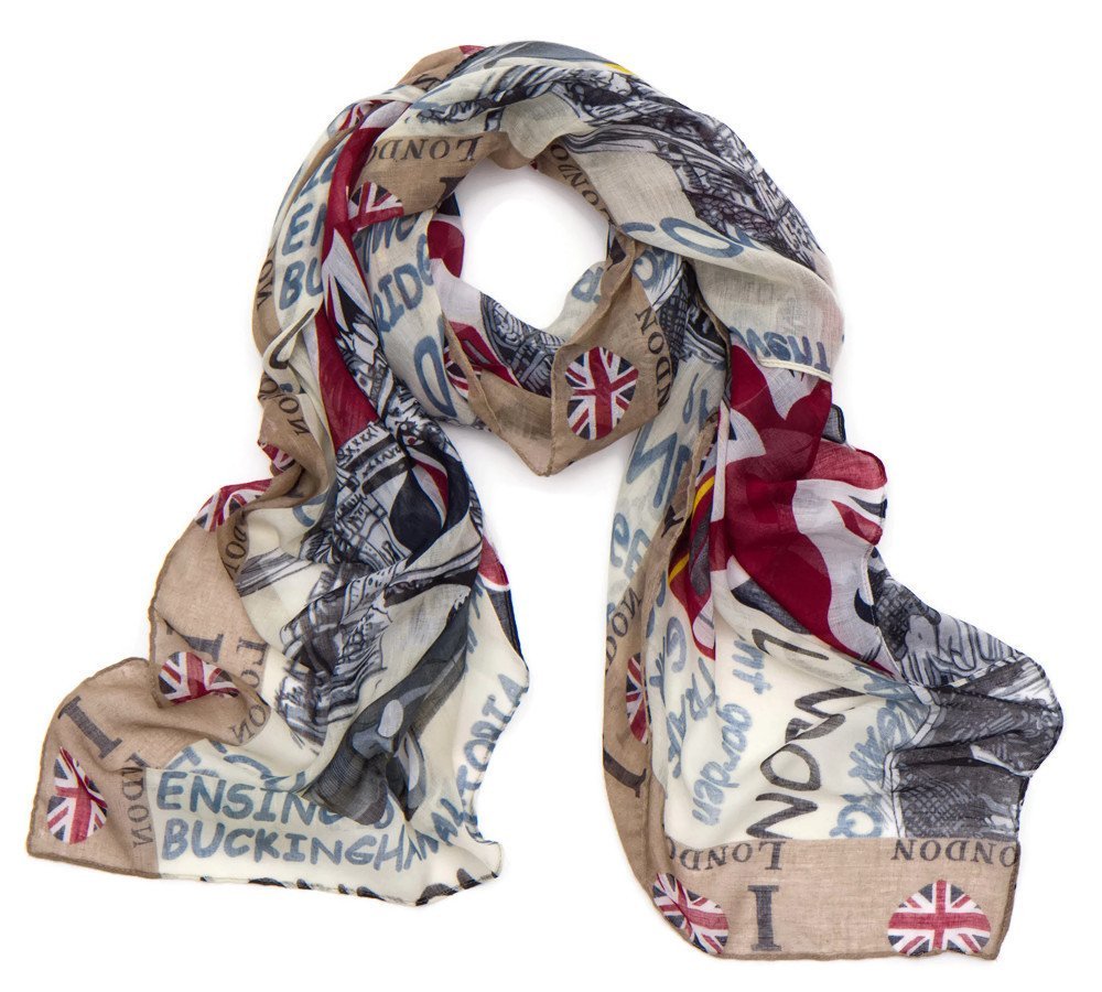 World of Shawls London Souvenir Soft Scarfs Scarves Wraps Shawls Womens Girls Unisex
